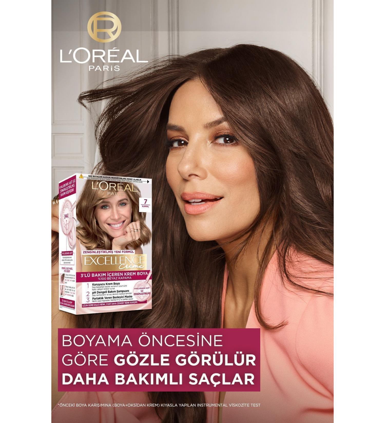 L'Oreal Paris Excellence Creme Hair Dye 4.15 Fascinating Brown - Buy Online on GoSupps.com