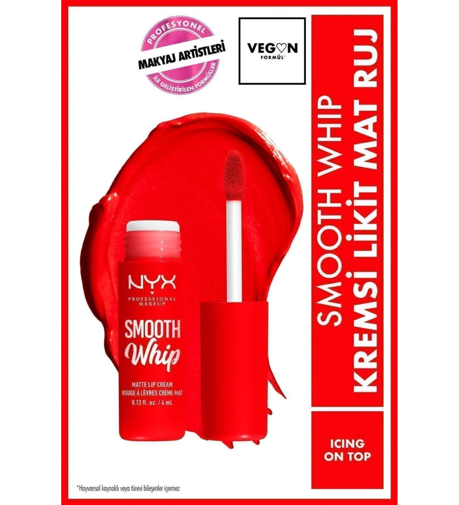 NYX Professional Makeup Smooth Whip Creamy Liquid Matte Lipstick - Icing On Top