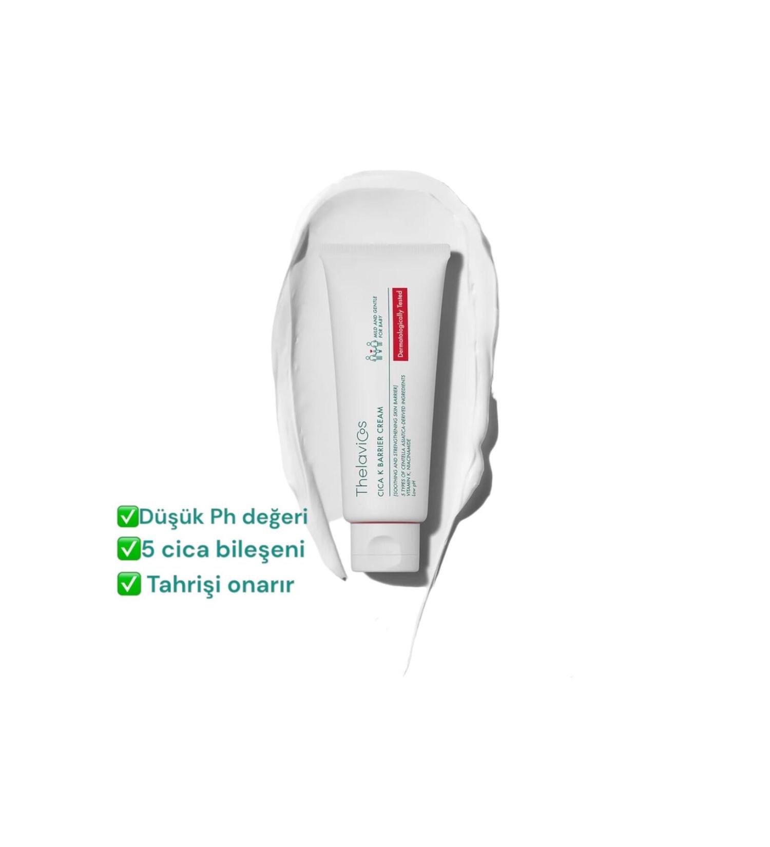 THELAVICOS CICA K BARRIER CREAM LOW PH - MOISTURIZING SKIN CREAM WITH CENTELLA SPECIALLY FOR MOTHERS AND BABIES
