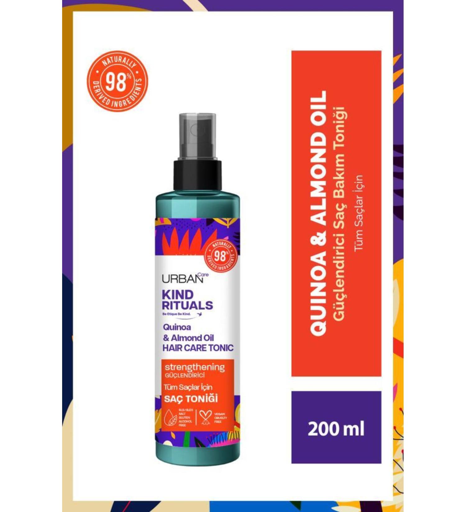 Urban Care Kind Rituals Quinoa Almond Oil Hair Care Tonic 200 ML - Buy Online on GoSupps.com