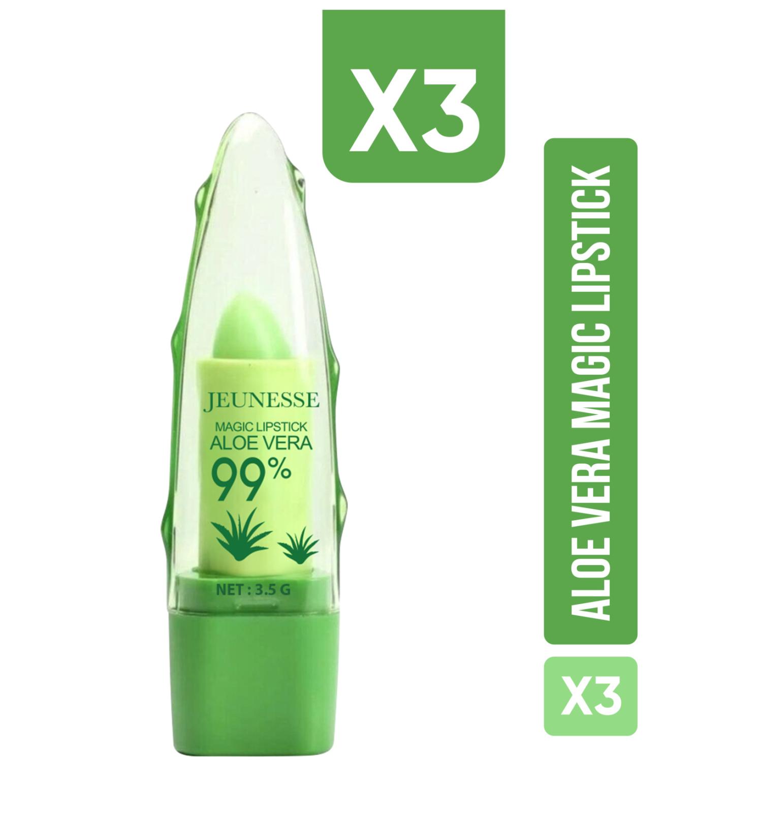 Jeunesse Aloe Vera Magic Lip Stick 3.5 grams * 3 pieces - Magic Lip Balm - Buy Online on GoSupps.com