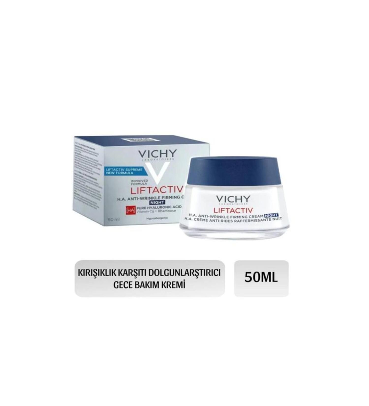 Vichy VICHY LIFTACTIV HA ANTI-WRINKLE PLUMPING AND FIRMING NIGHT CREAM 50 ML