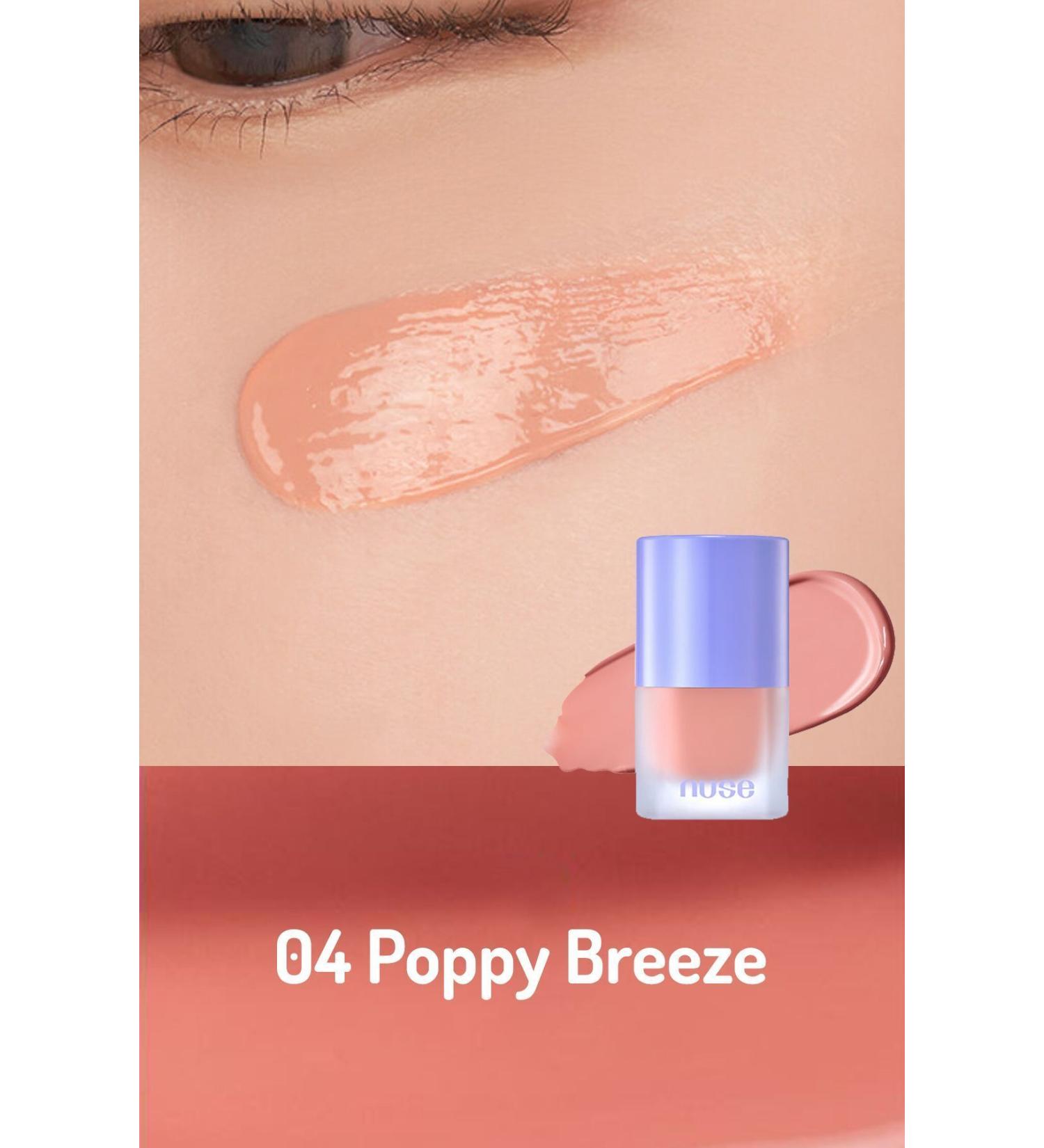 NUSE MAKEUP Nuse Liquid Care Cheek-04 Poppy Breeze / Vegan Long-Lasting Liquid Blush - Buy Online on GoSupps.com
