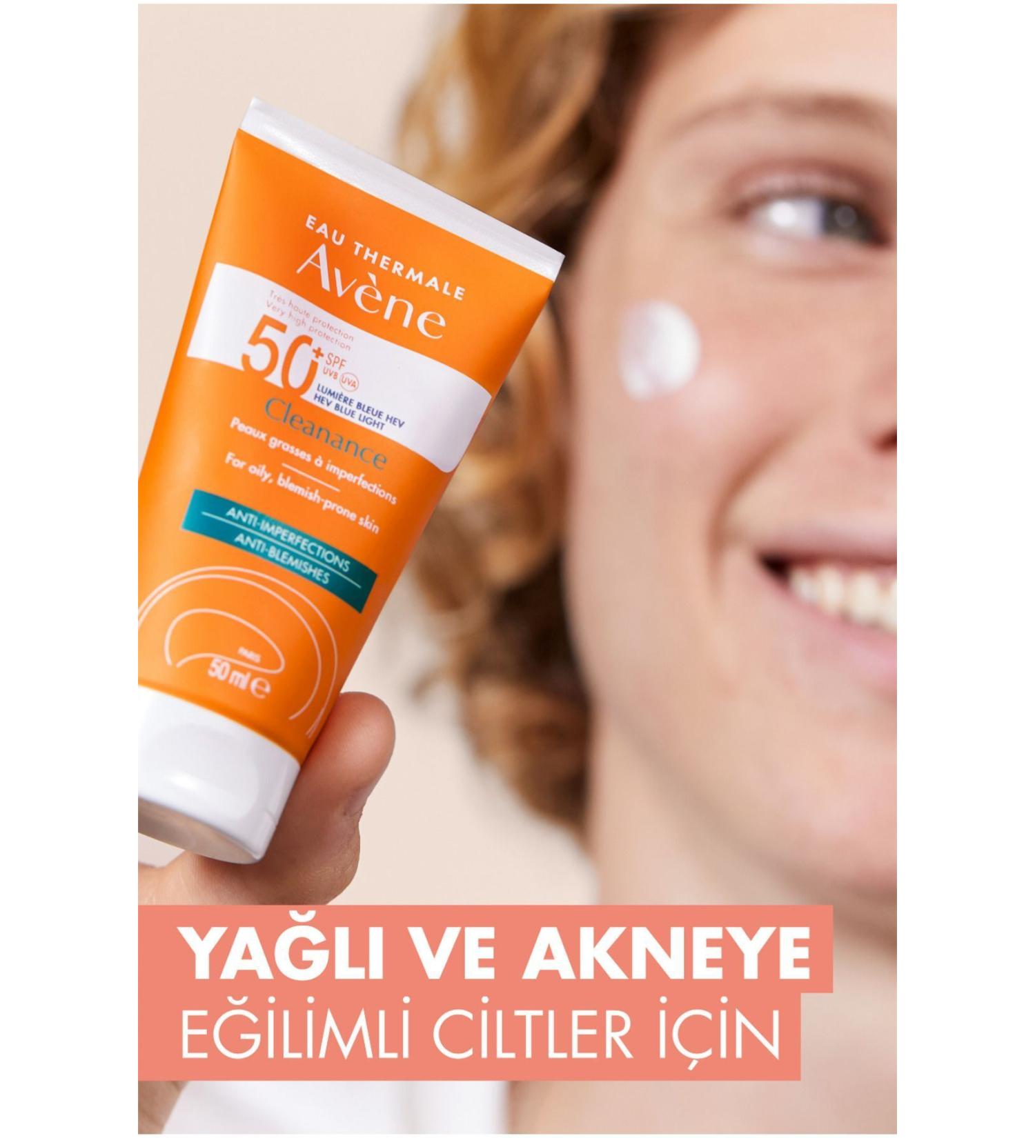 Avene Solaire Cleanance SPF 50+ Sun Cream for Oily and Acne Prone Skin 2 X 50 ml