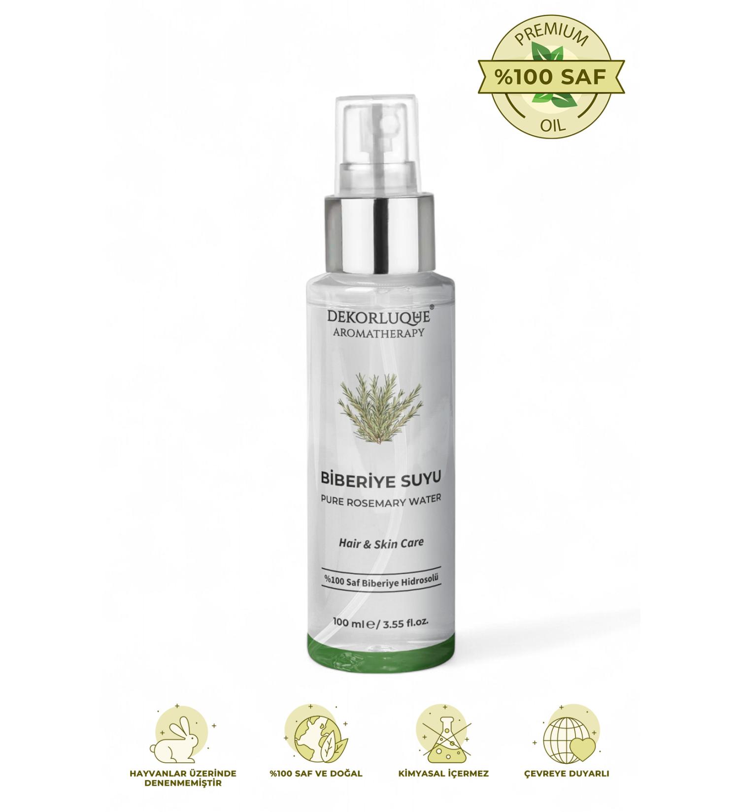 DEKORLUQUE Rosemary Water Anti-Loss Hair Growth Supporting Hair Tonic 0 Natural and Pure - 100 ml