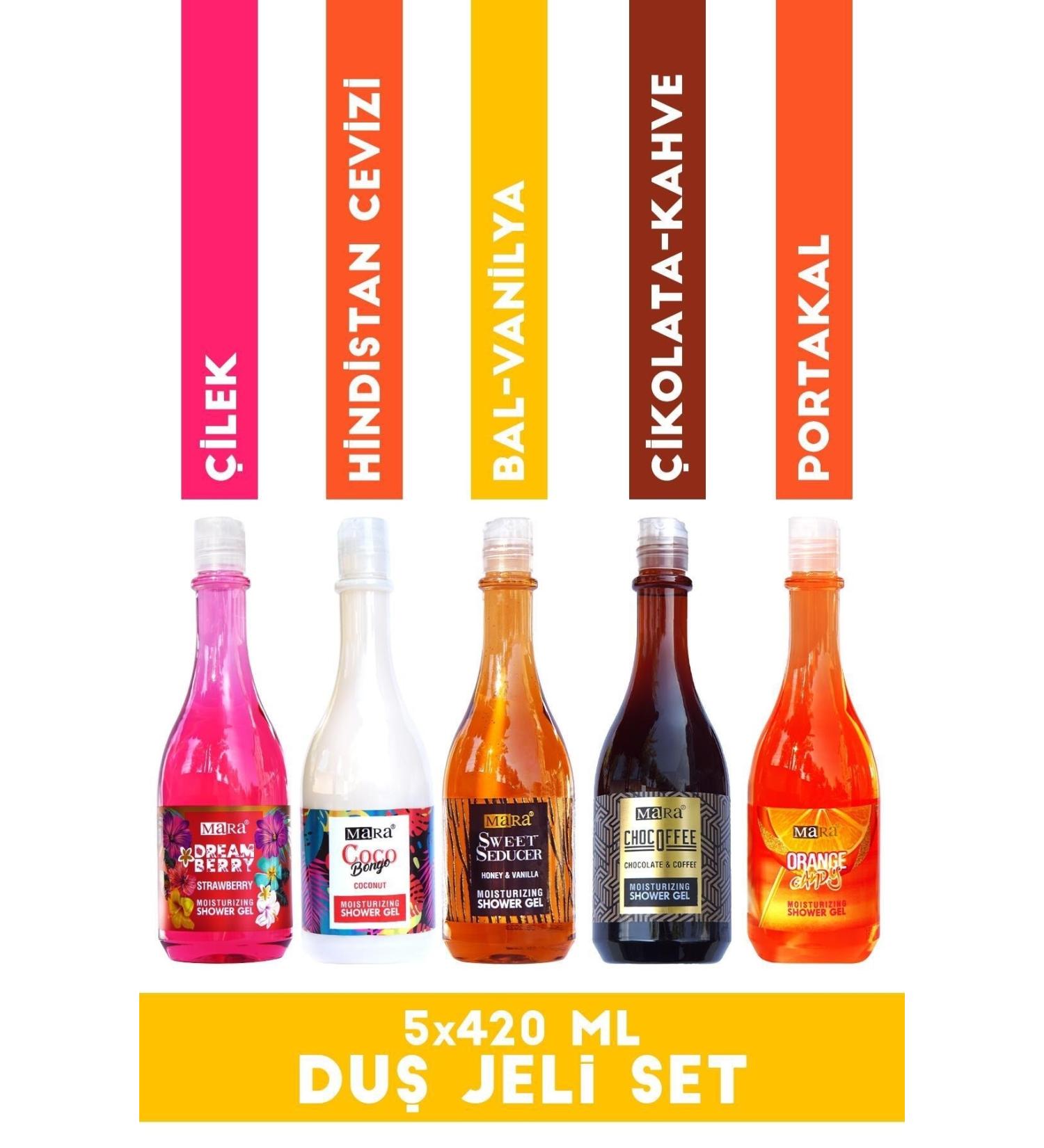 Mara Shower Gel Set - Shower Gel Set 5x420ml - Buy Online on GoSupps.com