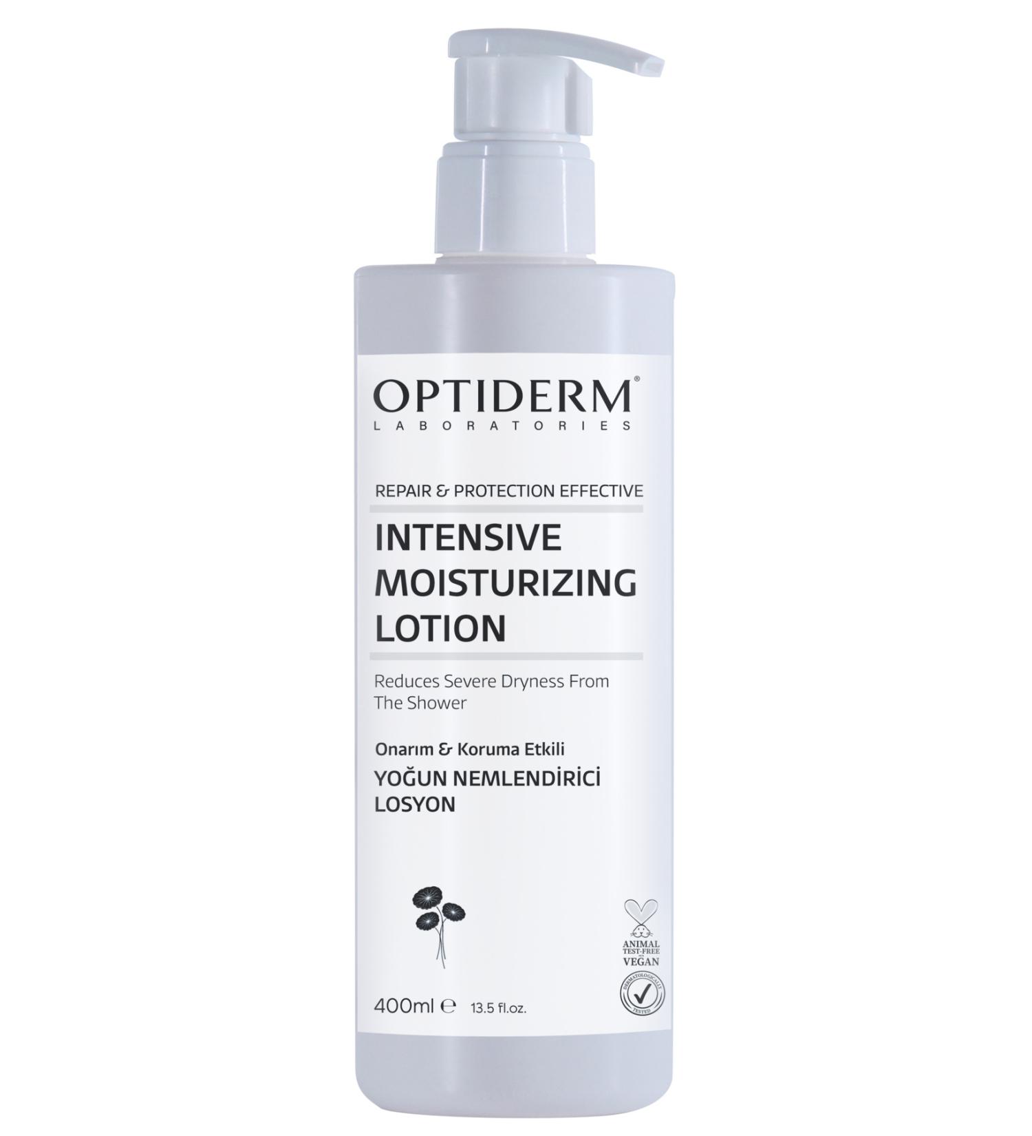 Optiderm Intensive Moisturizing Cream Repair and Protection Lotion 400 ml