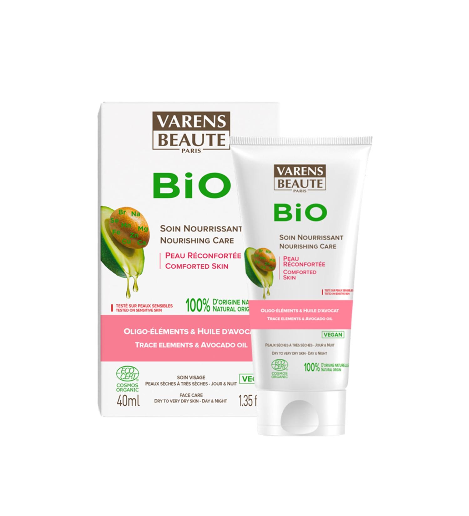 VARENS BEAUTE Bio Nourishing Face Care Cream Natural Vegan 40 ml Cruelty Free