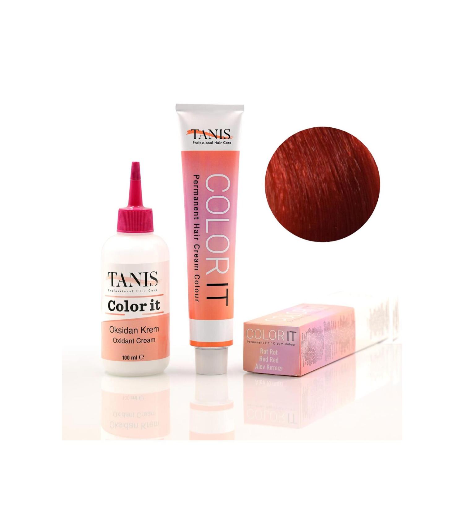 TANIS PROFESSIONAL TANIS COLOR-IT (100 ML) Permanent Hair Dye Flame Red (Rot Rot)