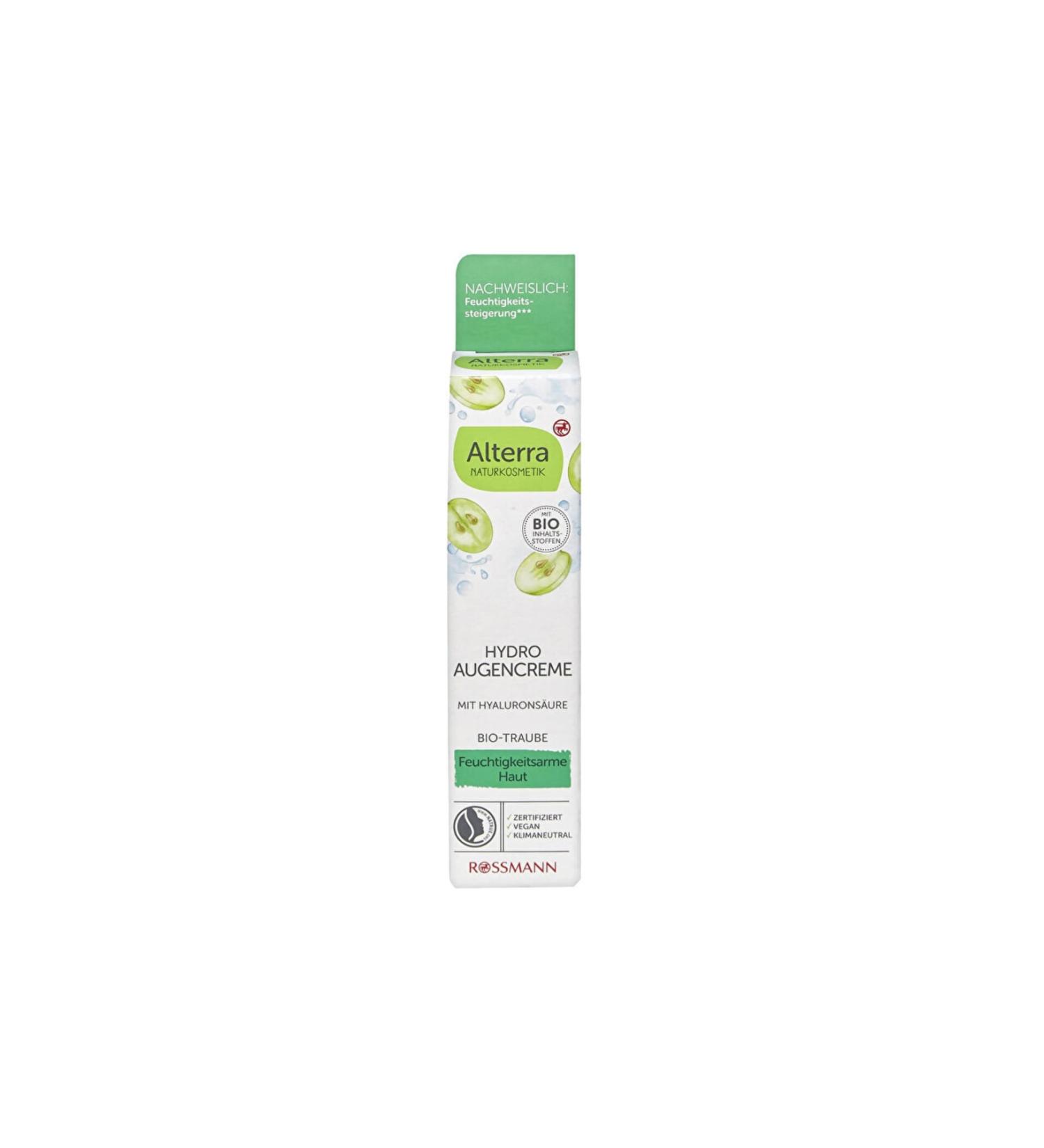 Alterra Water Based Eye Cream - Grape & White Tea - 15 ml