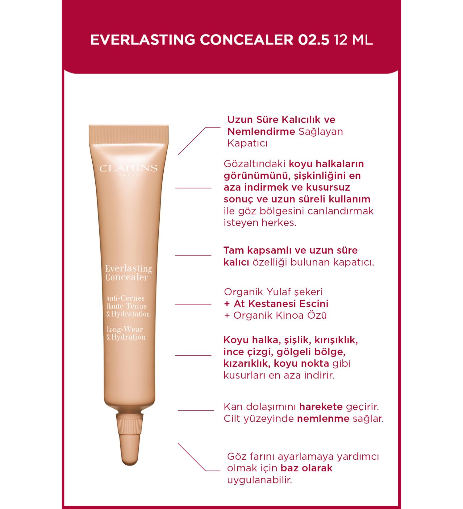 Clarins Everlasting Concealer 02.5 12 ml Concealer