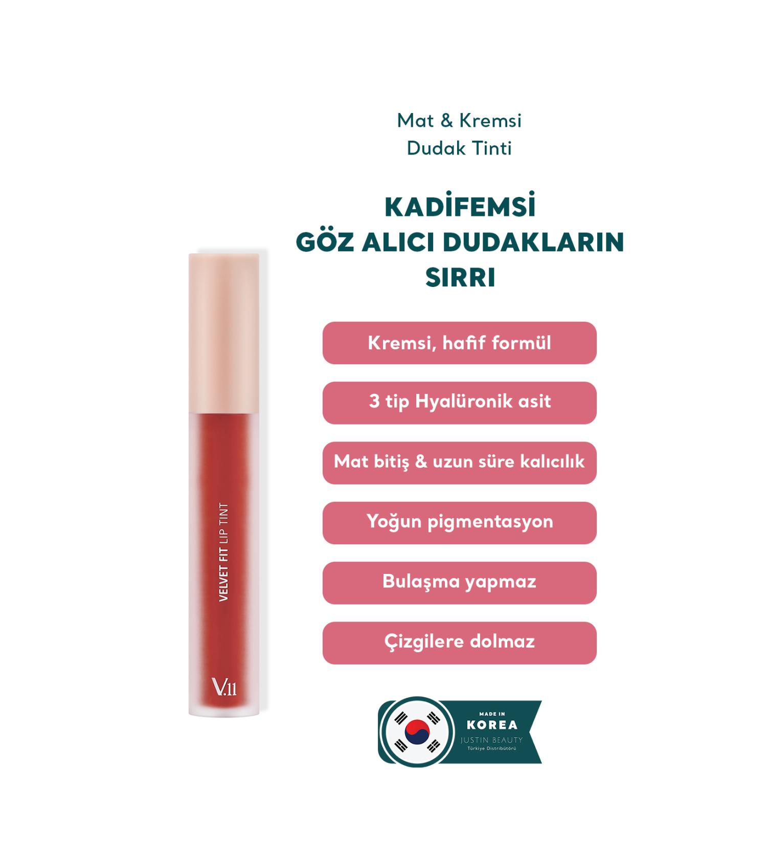 Village 11 Factory Velvet Fit Lip Tint Blooming Red 4.7g - Matte & Creamy Lip Tint - Buy Online on GoSupps.com