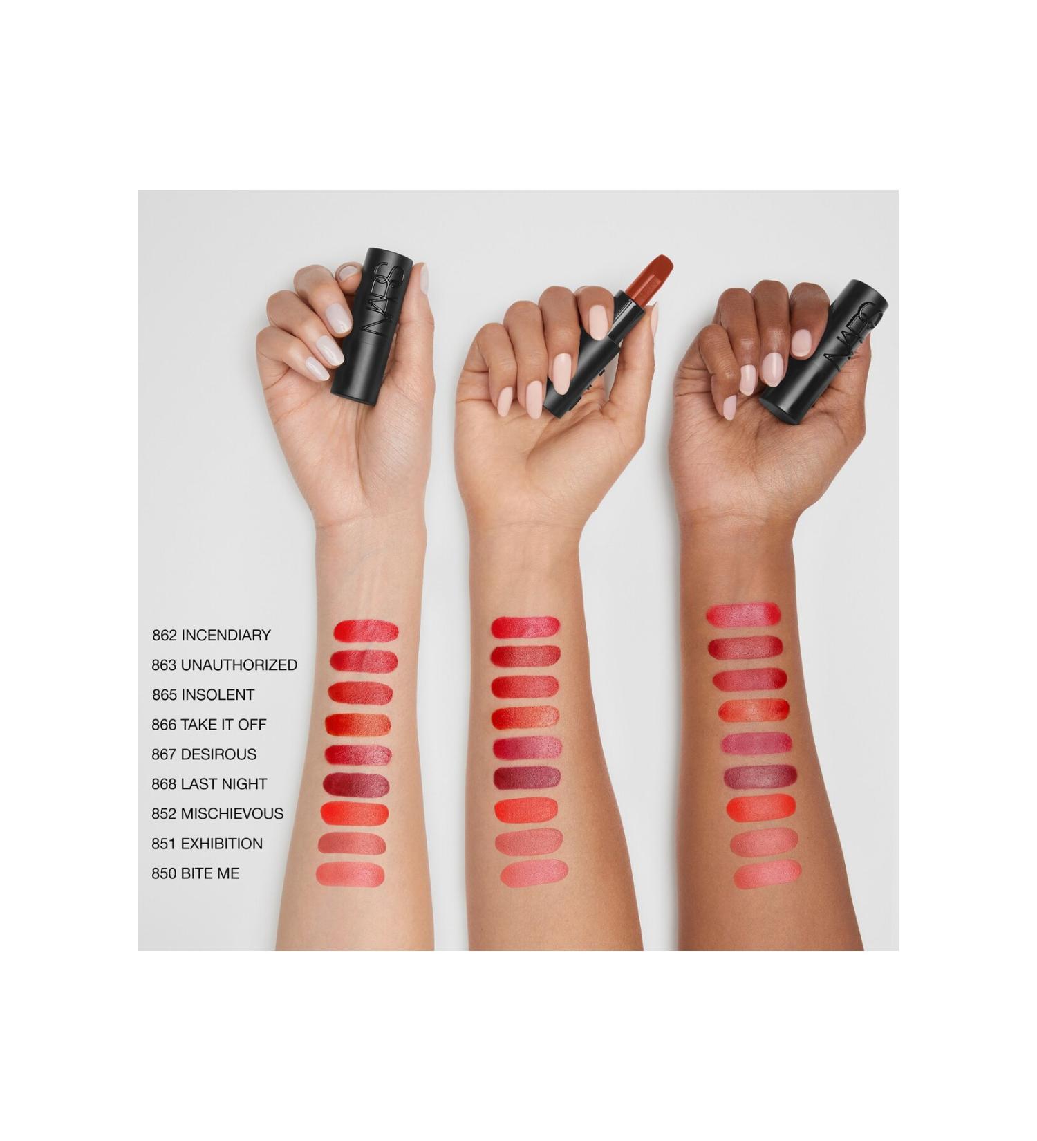 Nars EXPLICIT LIPSTICK Comfortable Satin Finish Lipstick Seed Oil Hyaluronic Acid 3.8 g - Buy Online on GoSupps.com