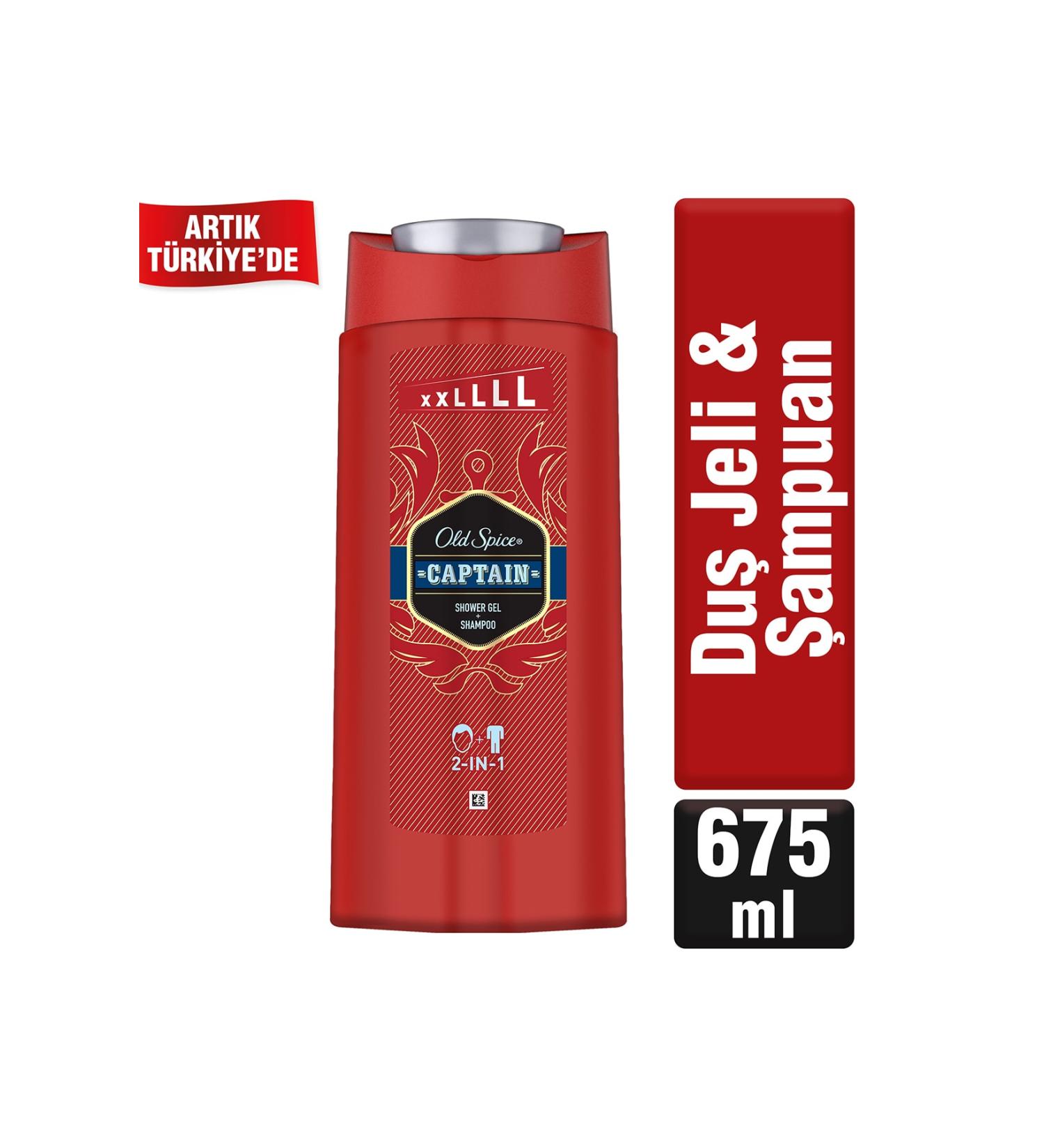 Old Spice Shower Gel & Shampoo Captain 675 ml Extra Large - Buy Online on GoSupps.com