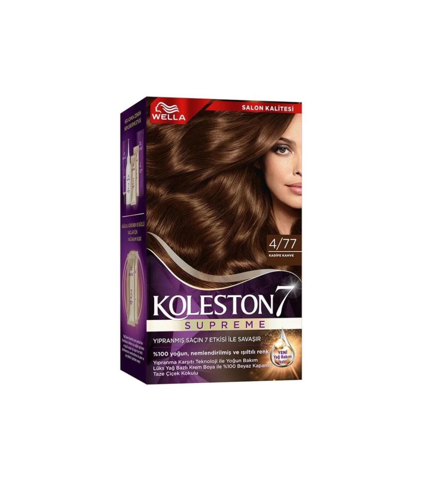Wella Koleston Supreme Kit 4/77 Velvet Brown