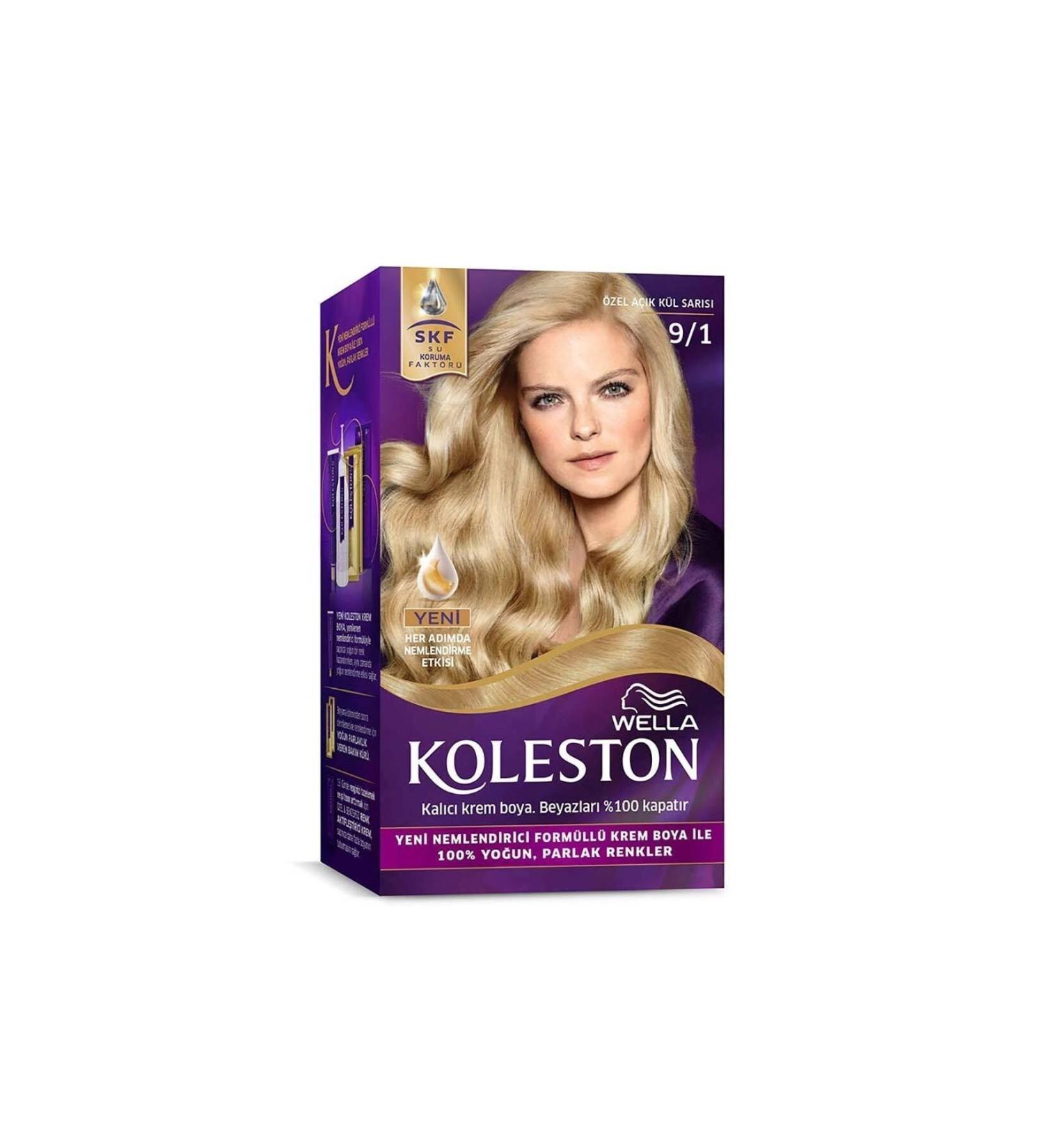 Wella Koleston Kit Hair Dye 9/1 Special Light Ash Blonde - Buy Online on GoSupps.com