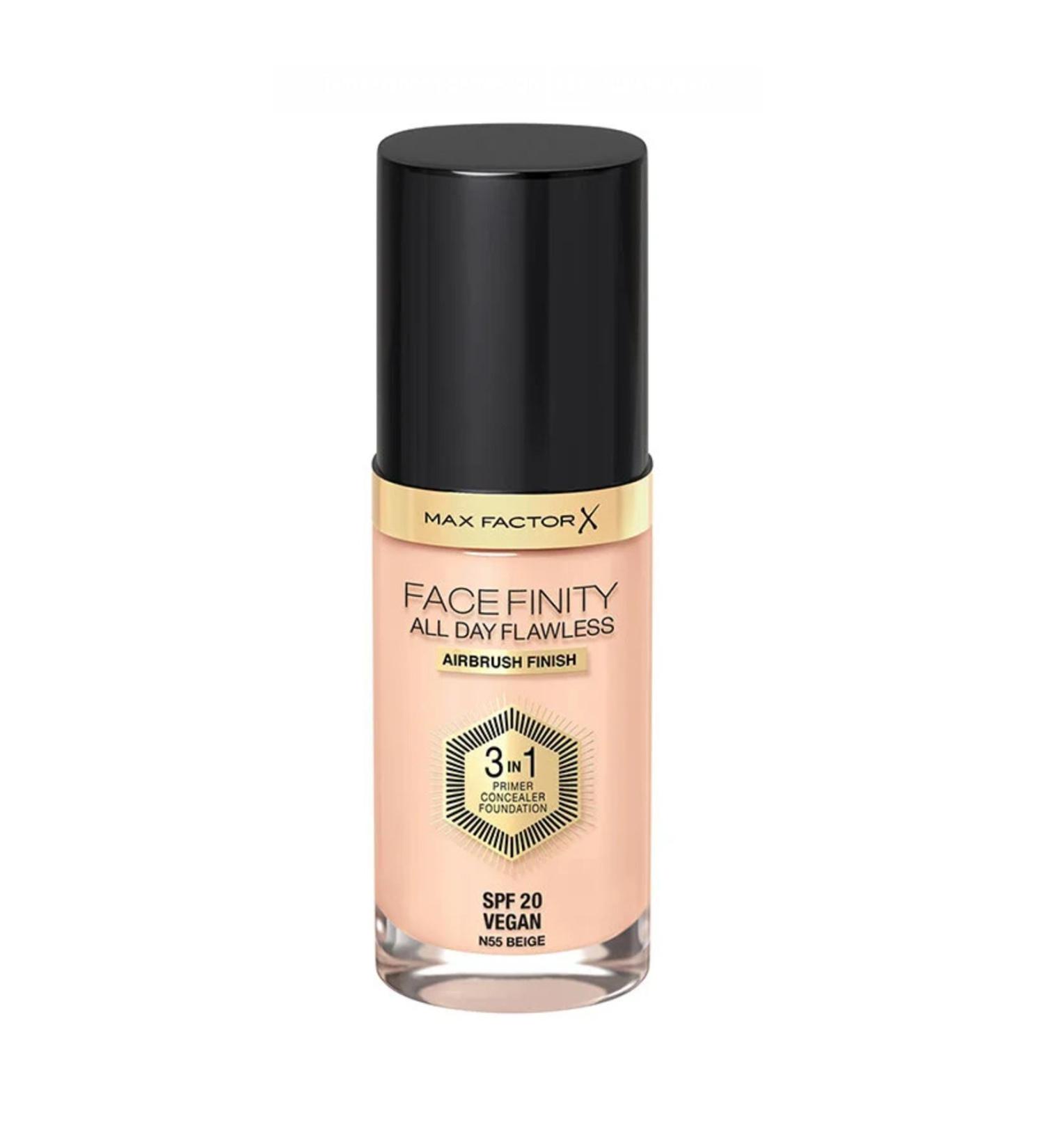Max Factor Facefinity 3 in 1 Long-lasting Foundation 55 Beige Vegan