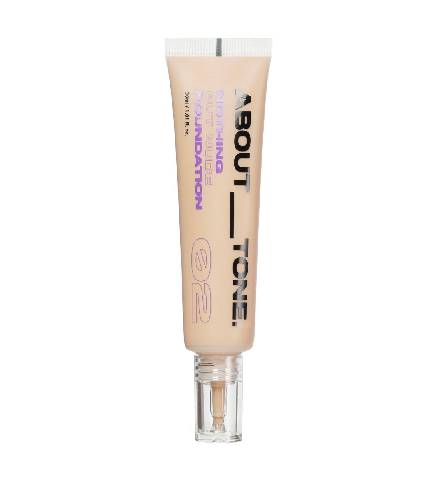 ABOUT TONE Natural Semi-Matte Look Foundation ABOUT TONE Nothing But Nude Foundation - Buy Online on GoSupps.com