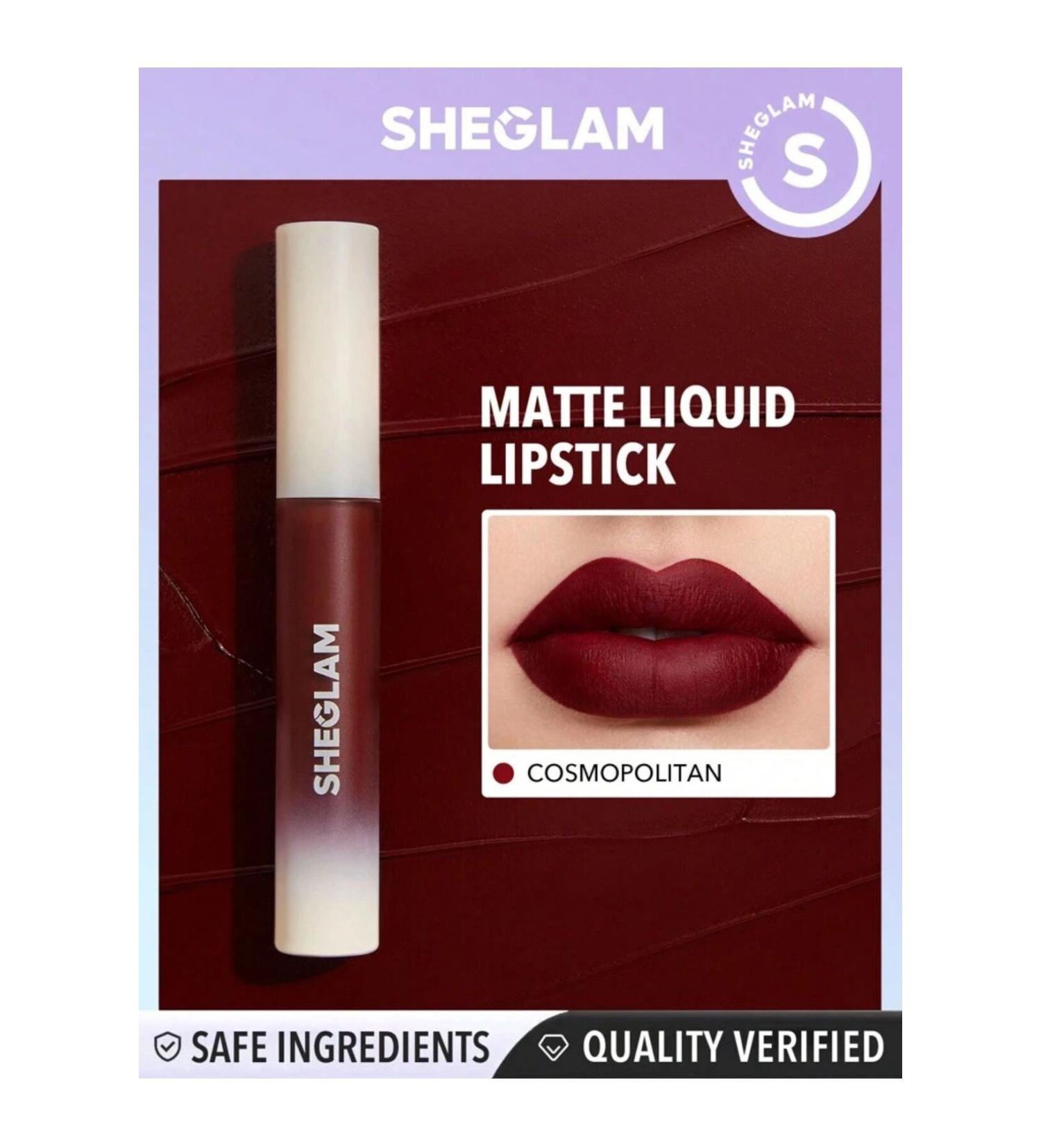 SHEGLAM Matte Allure Liquid Lipstick Alcohol free vegan lipstick 3.1g