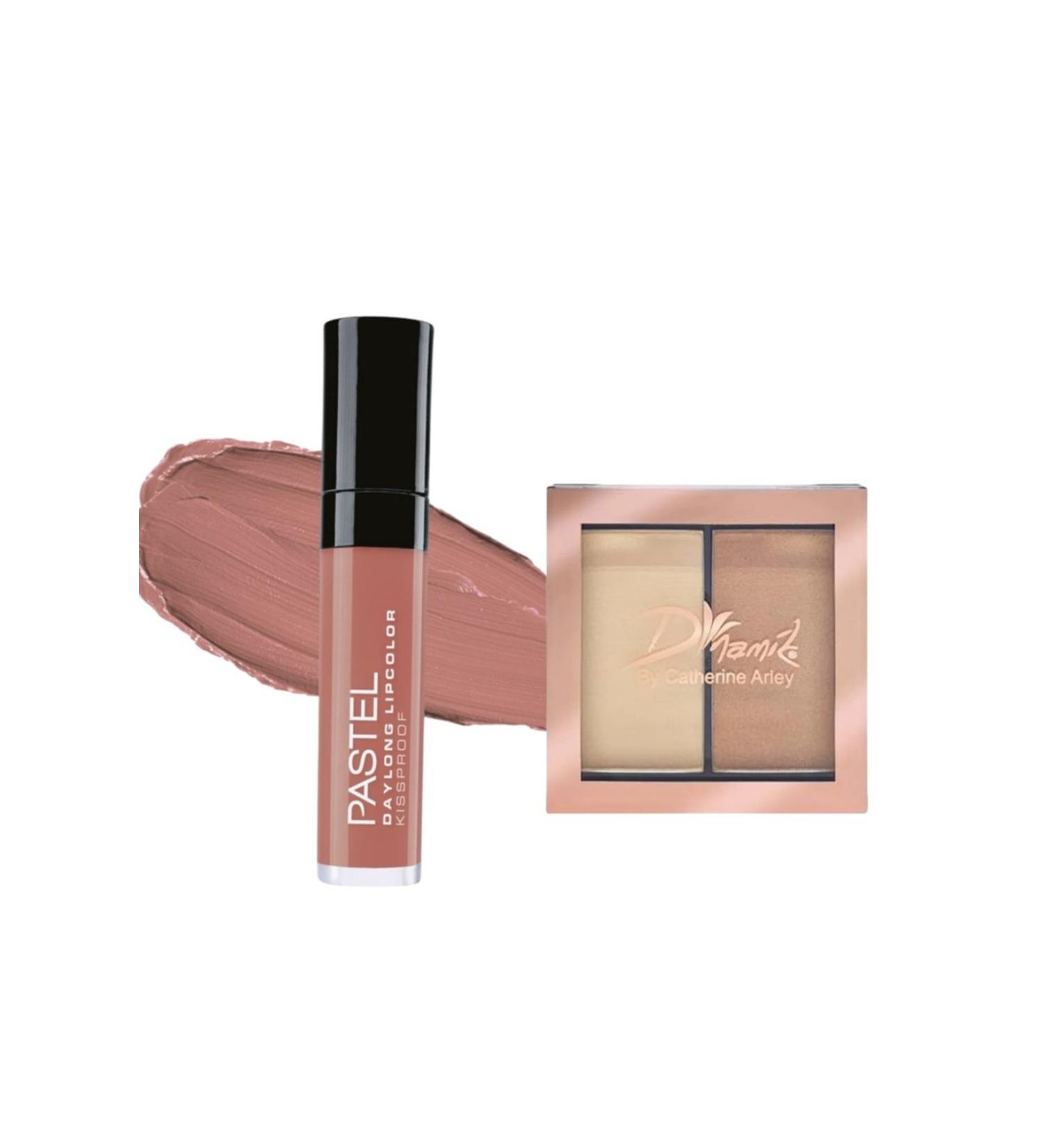 Pastel Daylong Lipcolor Kissproof 42 Matte Liquid Lipstick + Dynamik Magic Highlighter