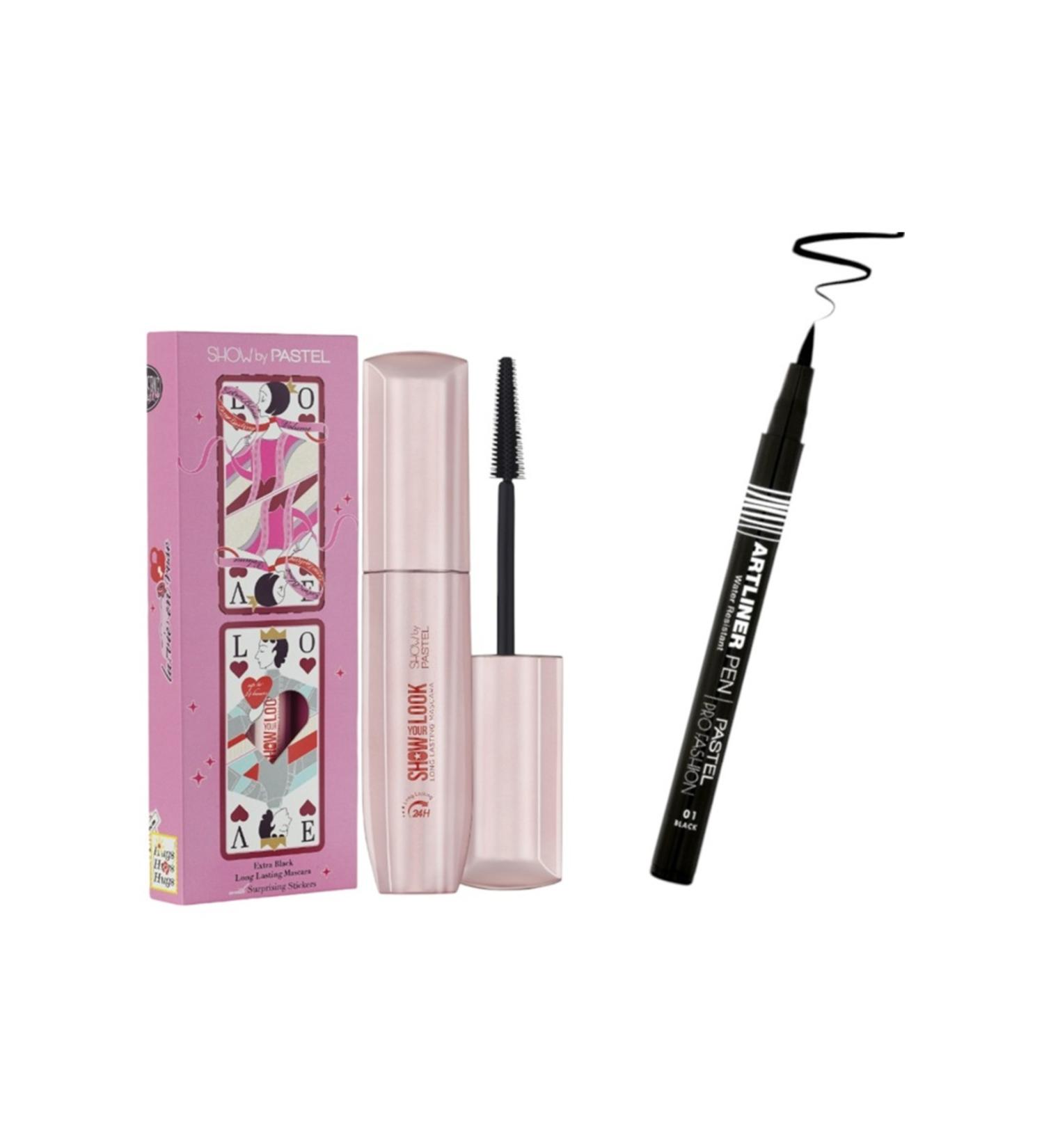 Show by Pastel Show Your Look 24H Long Lasting Mascara + Pastel Artliner Pen - Artliner Pen 01 Black - Buy Online on GoSupps.com