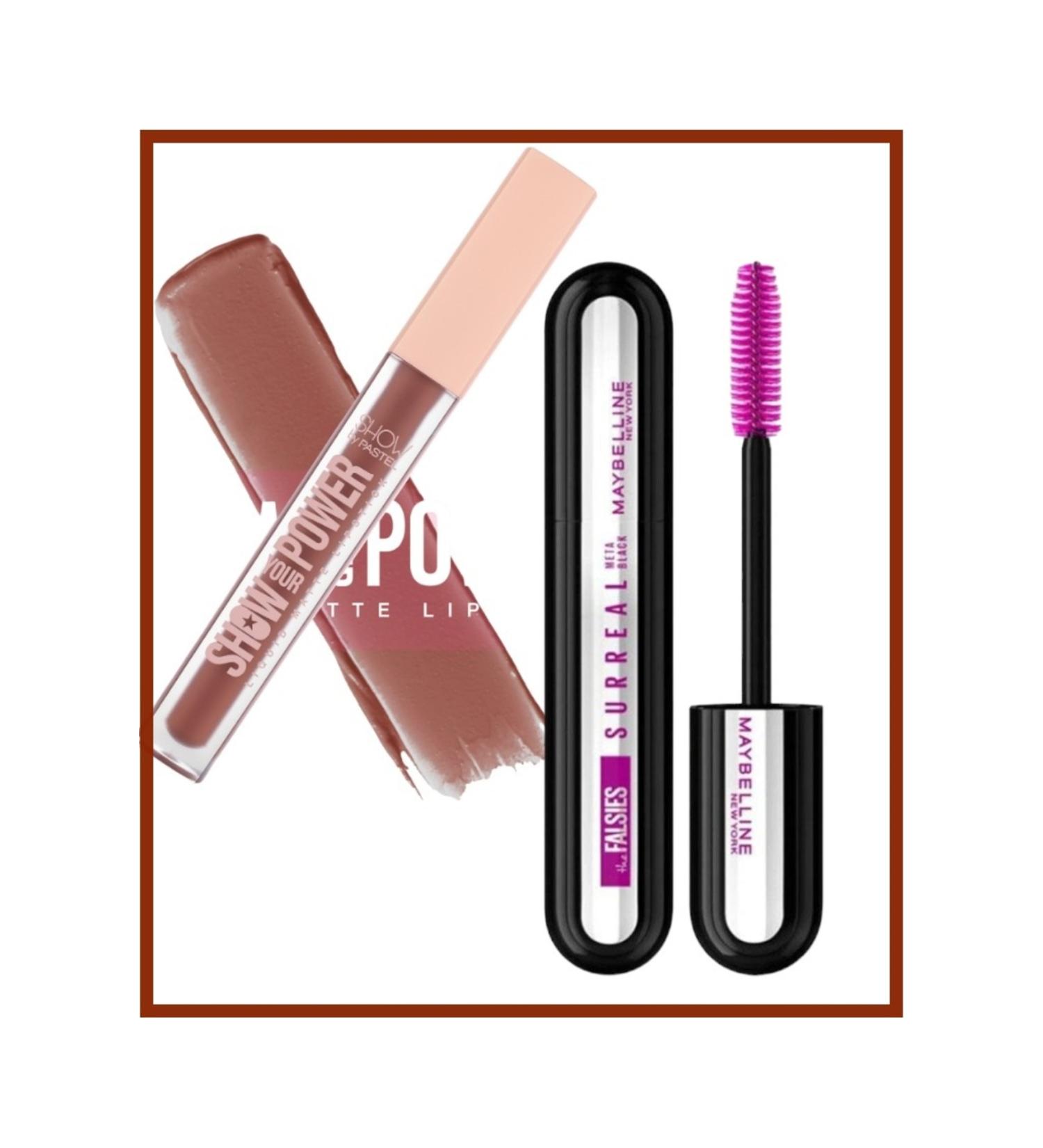 Show by Pastel Show Your Power Liquid Matte Lipstick 603 + Falsies Surreal Meta Black Mascara 10ml