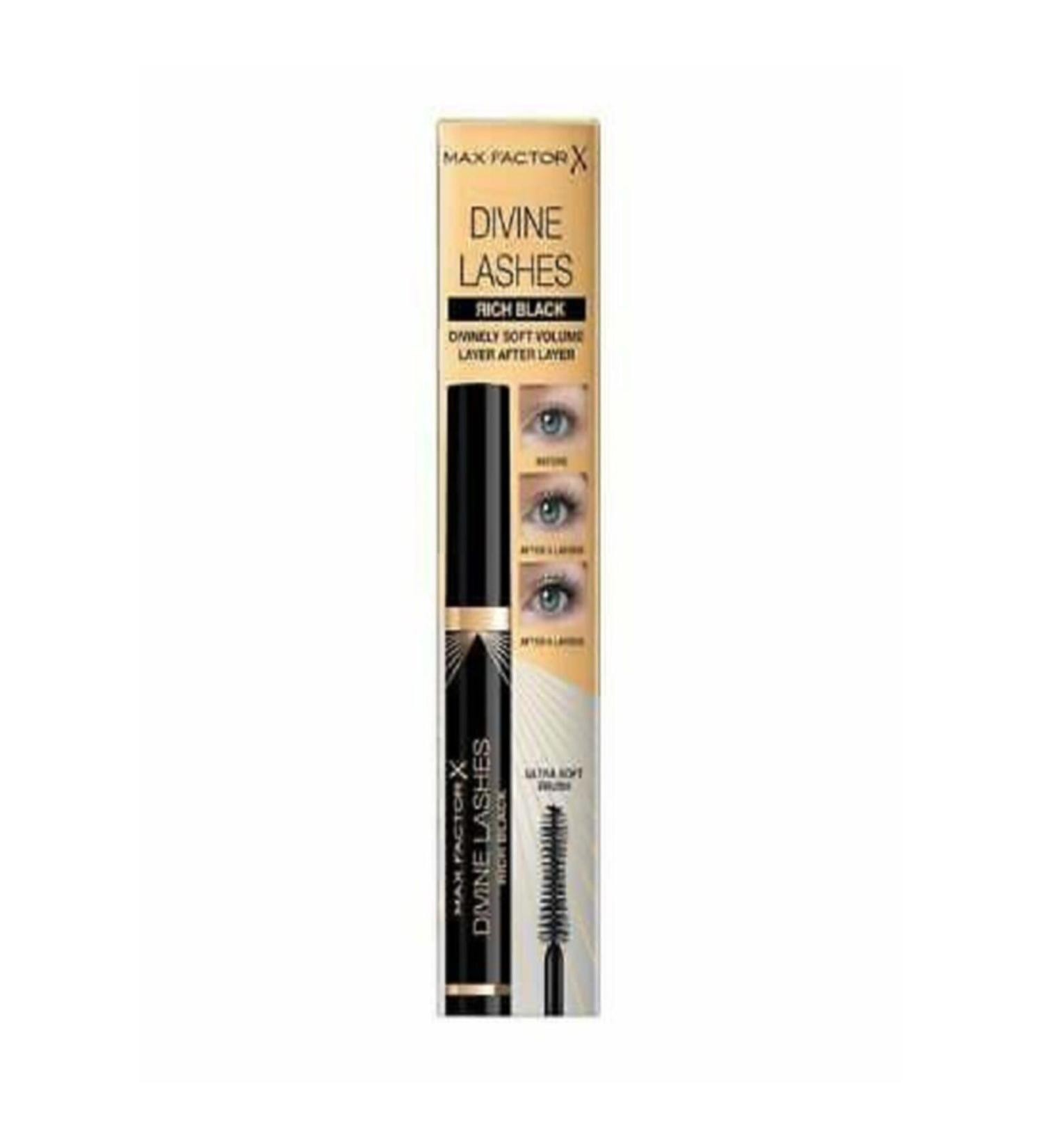 Max Factor Black Mascara Divine Lashes Mascara 001 Rich Black - Buy Online on GoSupps.com