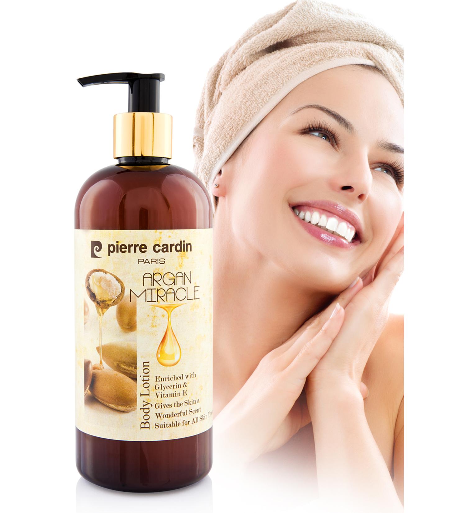 Pierre Cardin Body Lotion 400 ml - Argan Miracle Body Lotion - Buy Online on GoSupps.com