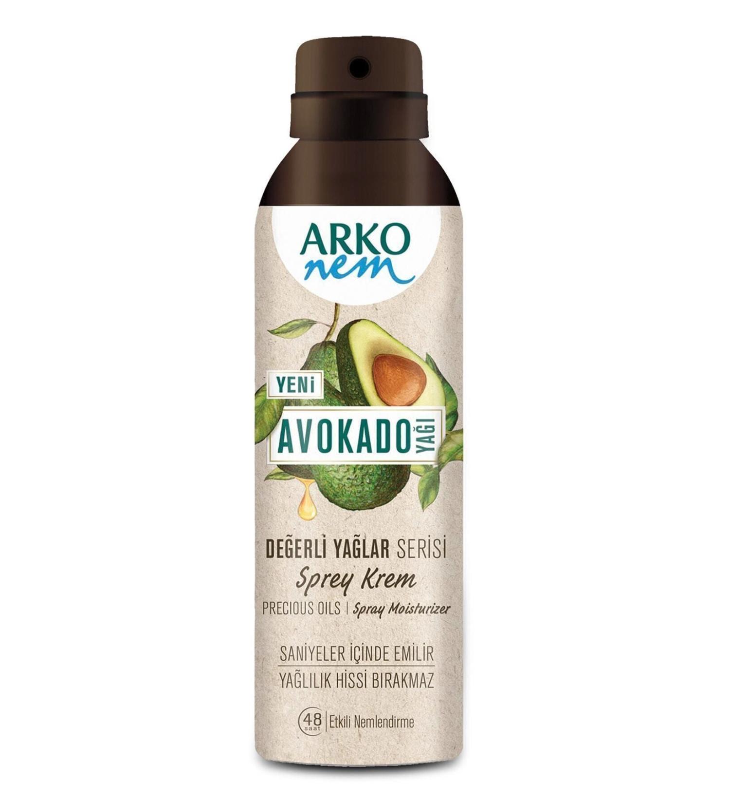Arko Moisture Spray Cream Avocado 150 Ml Category Face Cream - Buy Online on GoSupps.com