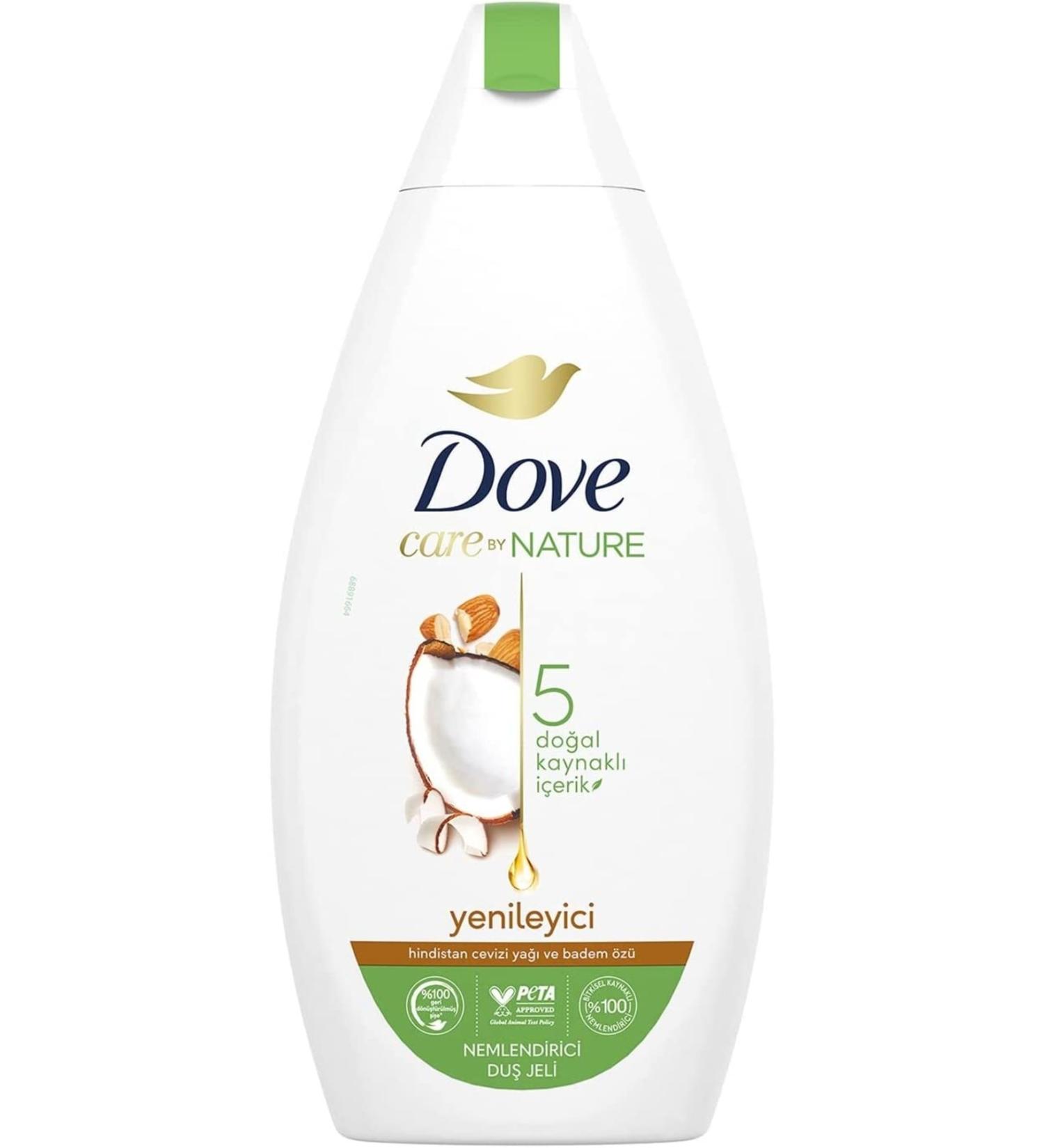 Dove Care By Nature Refreshing Shower Gel With Coconut Oil & Almond Extract 500 Ml