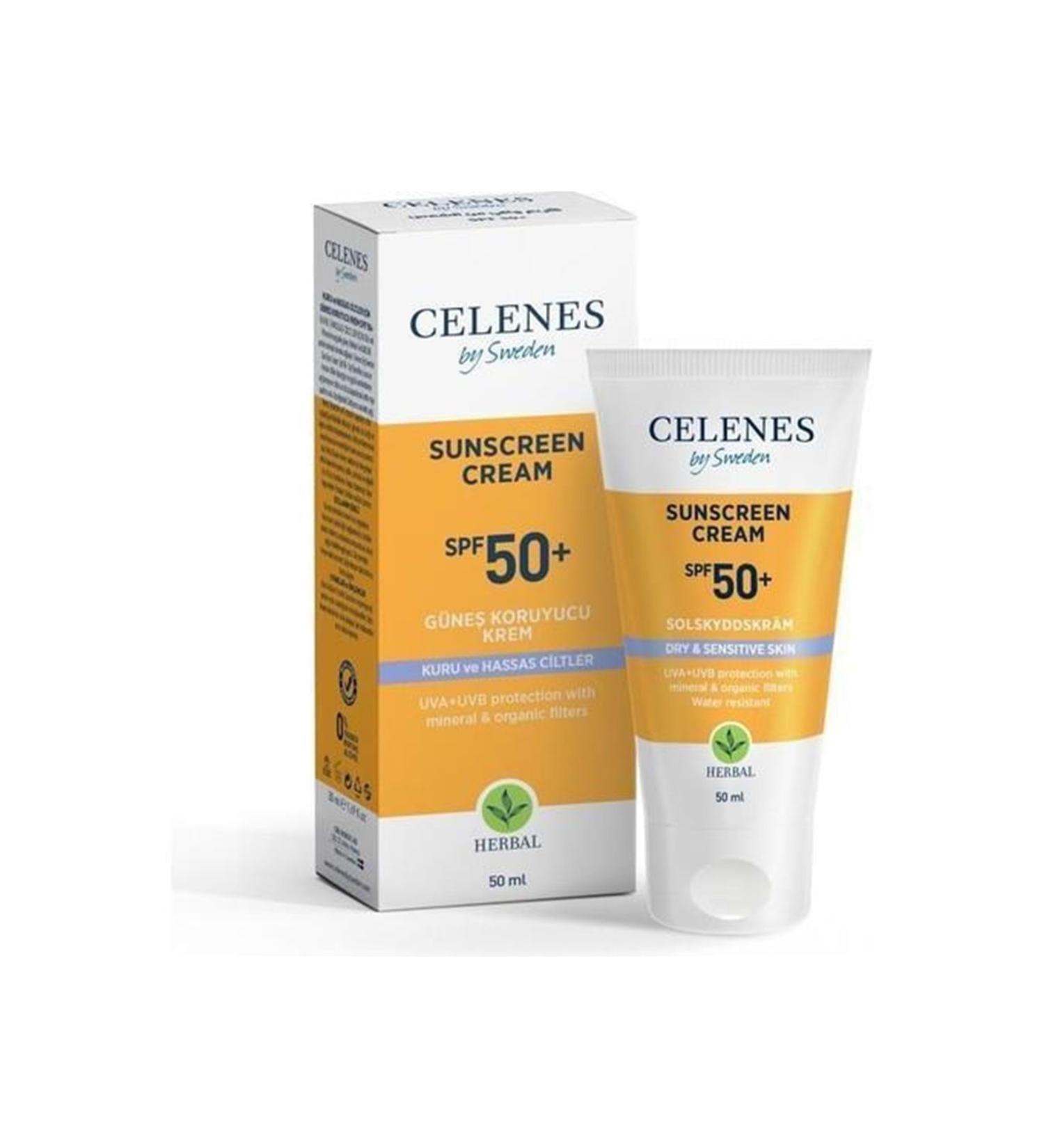 Celenes by Sweden Herbal Spf 50 Dry and Sensitive Sun Cream 50 ml