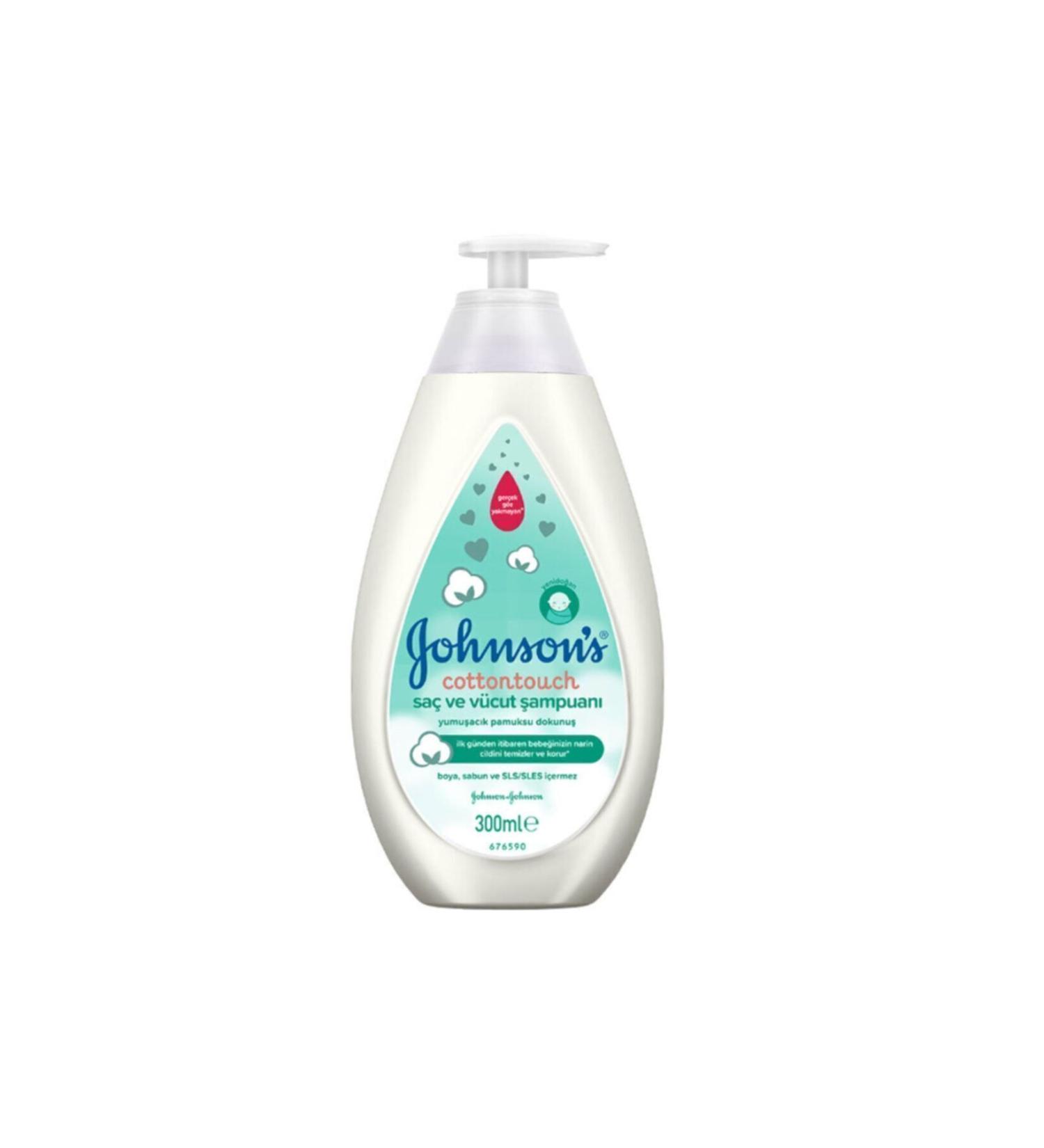 Johnson's Cotton Touch Newborn Hair & Body Shampoo 300 ml
