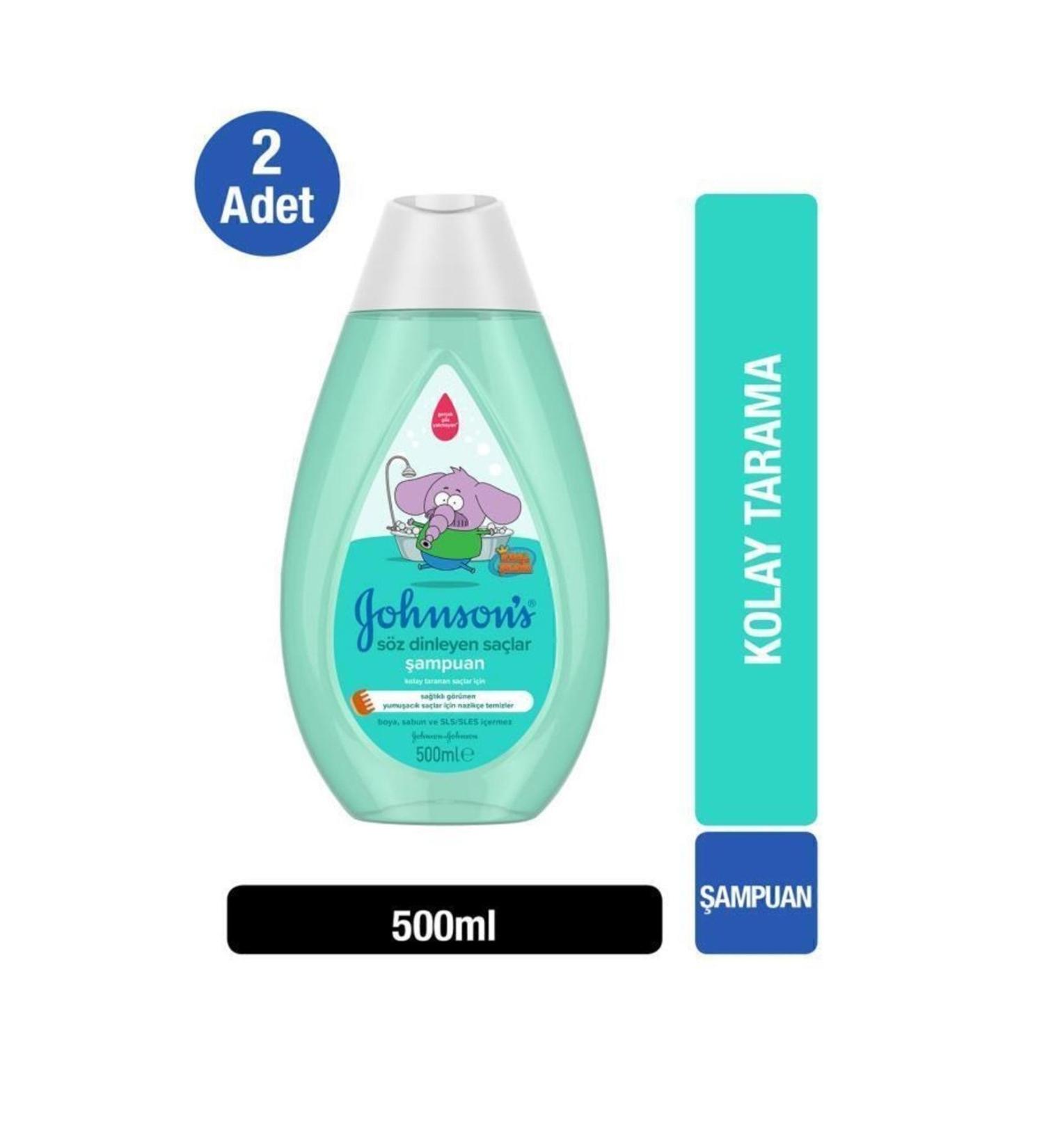 Johnson's King Shakir Obedient Hair Baby Shampoo 500 ml X 2 Pieces