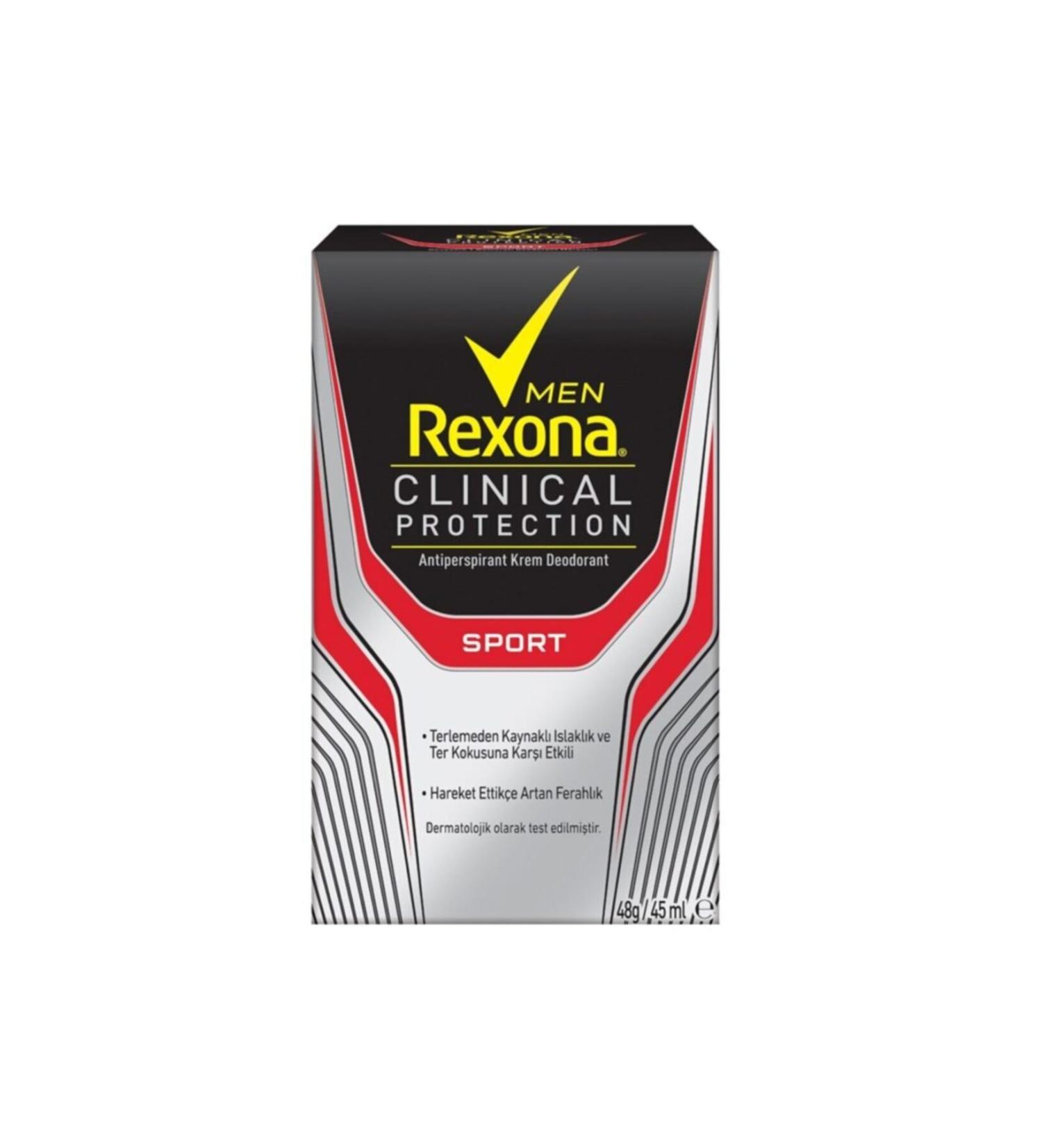 Rexona Men's Clinical Protection Deodorant Stick Protection Sport 45 Ml
