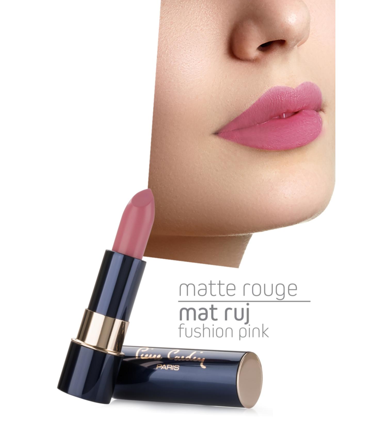 Pierre Cardin Matte Rouge Matte Lipstick - Fushion Pink