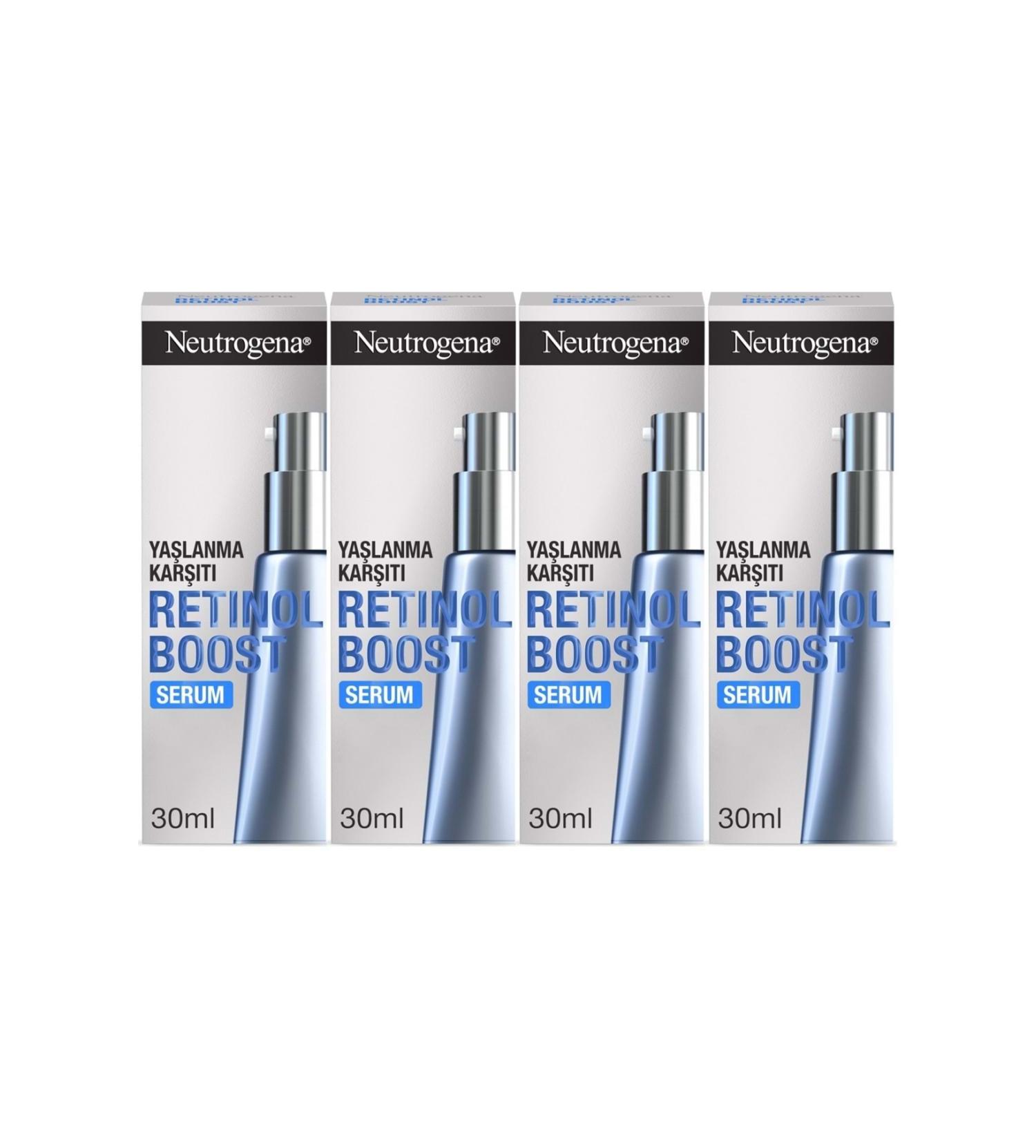 Neutrogena Retinol Boost Serum Antiaging 30ML (Anti-Aging Serum) (Set of 4) - Buy Online on GoSupps.com