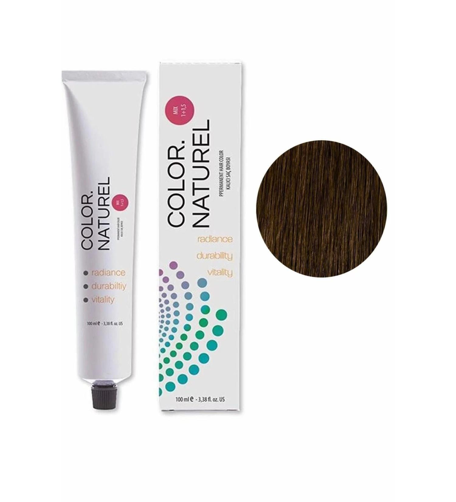 Color Naturel Permanent Hair Dye 100 ml 4.77 Bitter Chocolate