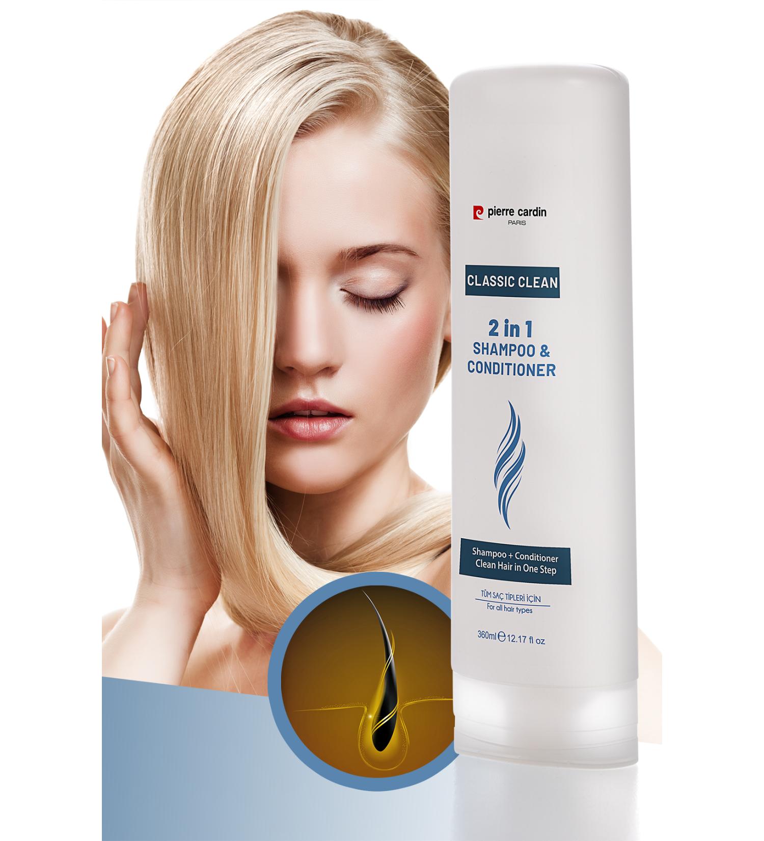 Pierre Cardin 2 in 1 Shampoo & Conditioner - 360 ml - Buy Online on GoSupps.com