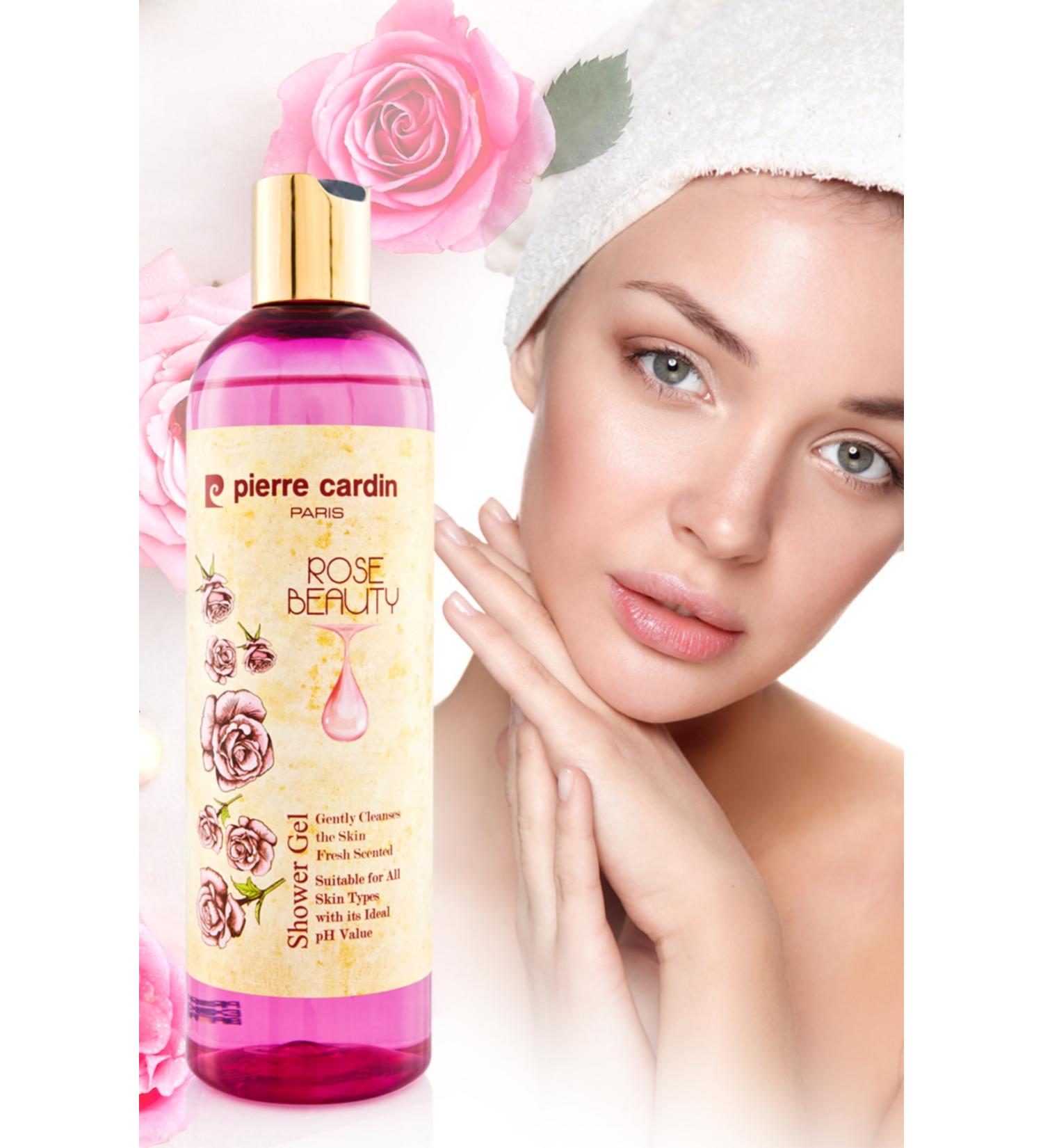 Pierre Cardin Rose Extract Vitamin E Ph Balanced Revitalizing Shower Gel - 400 ml - Buy Online on GoSupps.com