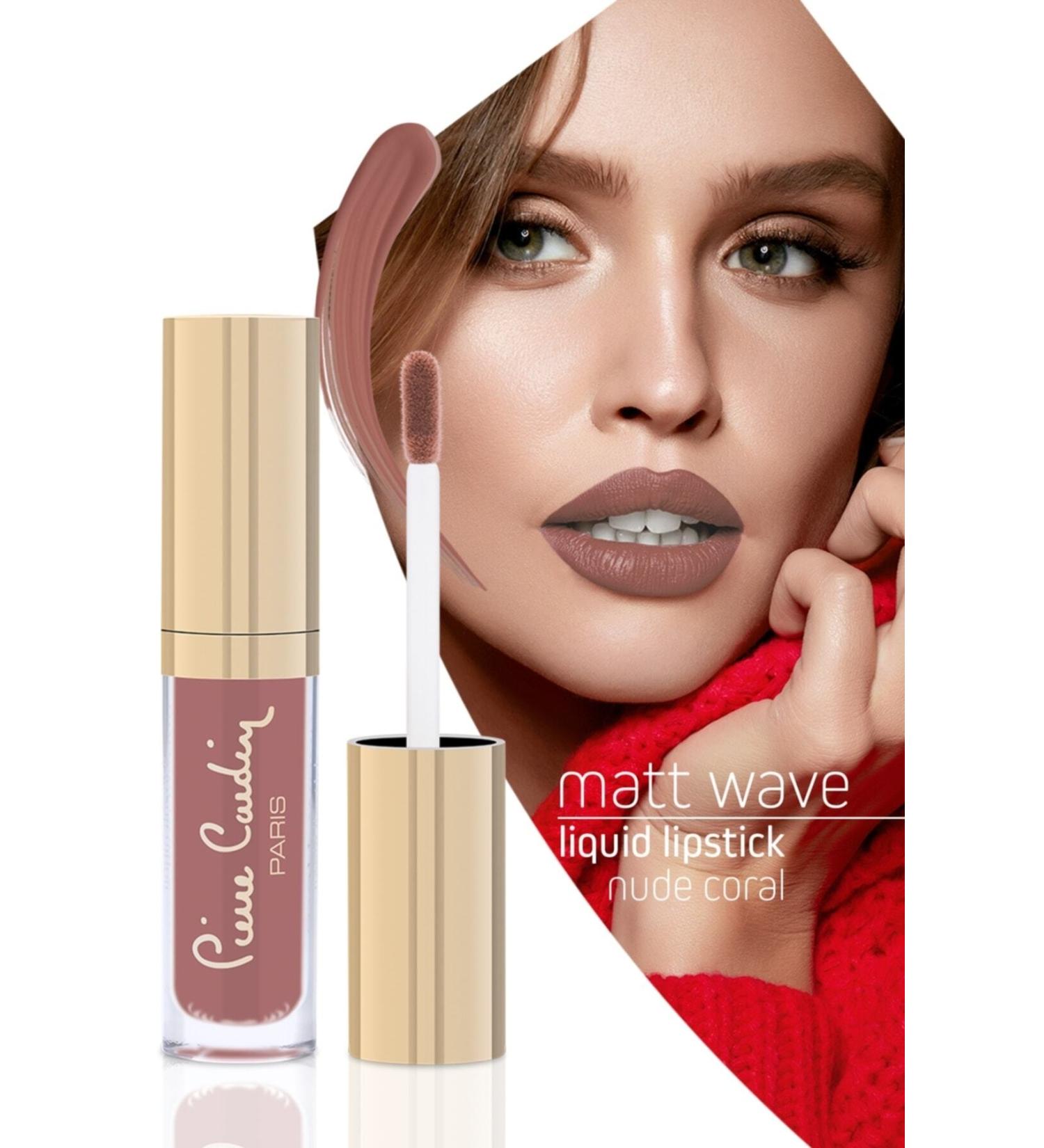 Pierre Cardin Matt Wave Liquid Lipstick Matte Liquid Lipstick Nude Coral - Buy Online on GoSupps.com