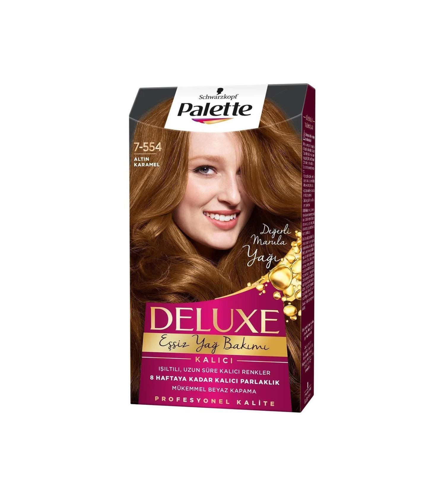 Palette Deluxe Hair Dye No: 7.554 Golden Caramel - Buy Online on GoSupps.com