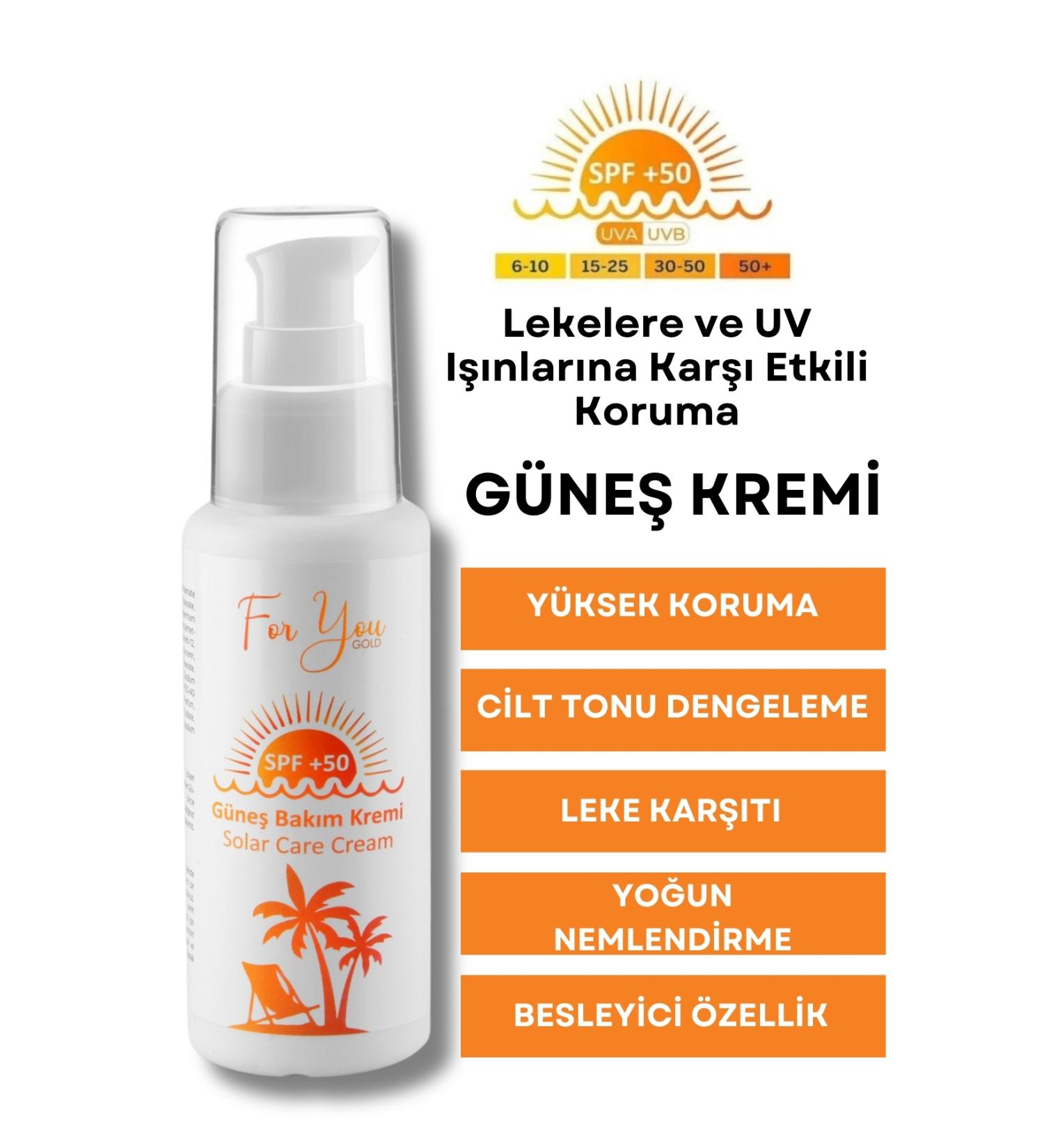 For You Gold Sun Cream Anti-Spot High Protection SPF50+ Factor 100 Ml Sun Cream - Buy Online on GoSupps.com