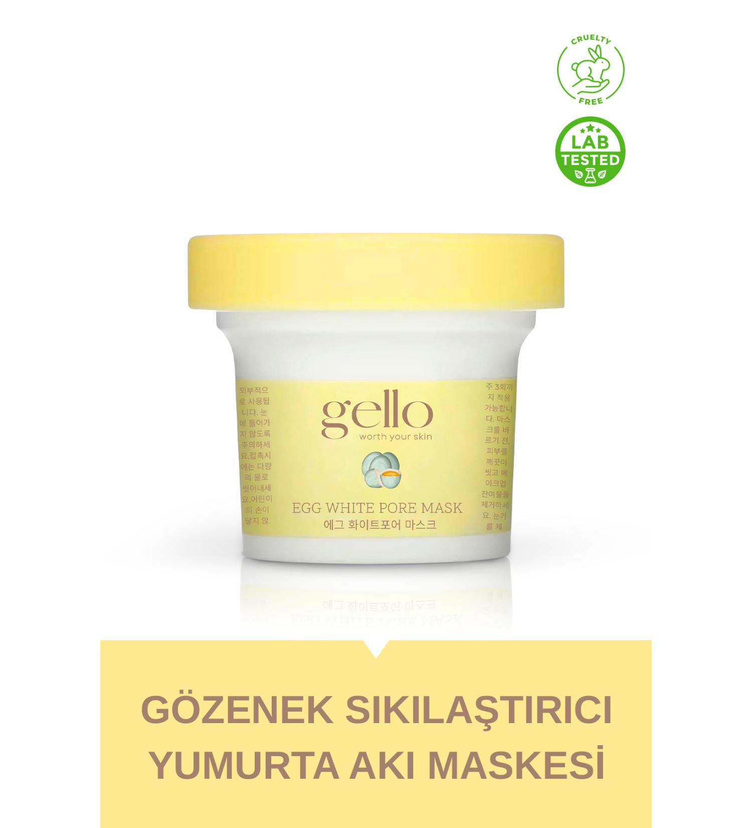 GELLO Pore Tightening Egg White Mask - Egg White Pore Mask - Buy Online on GoSupps.com