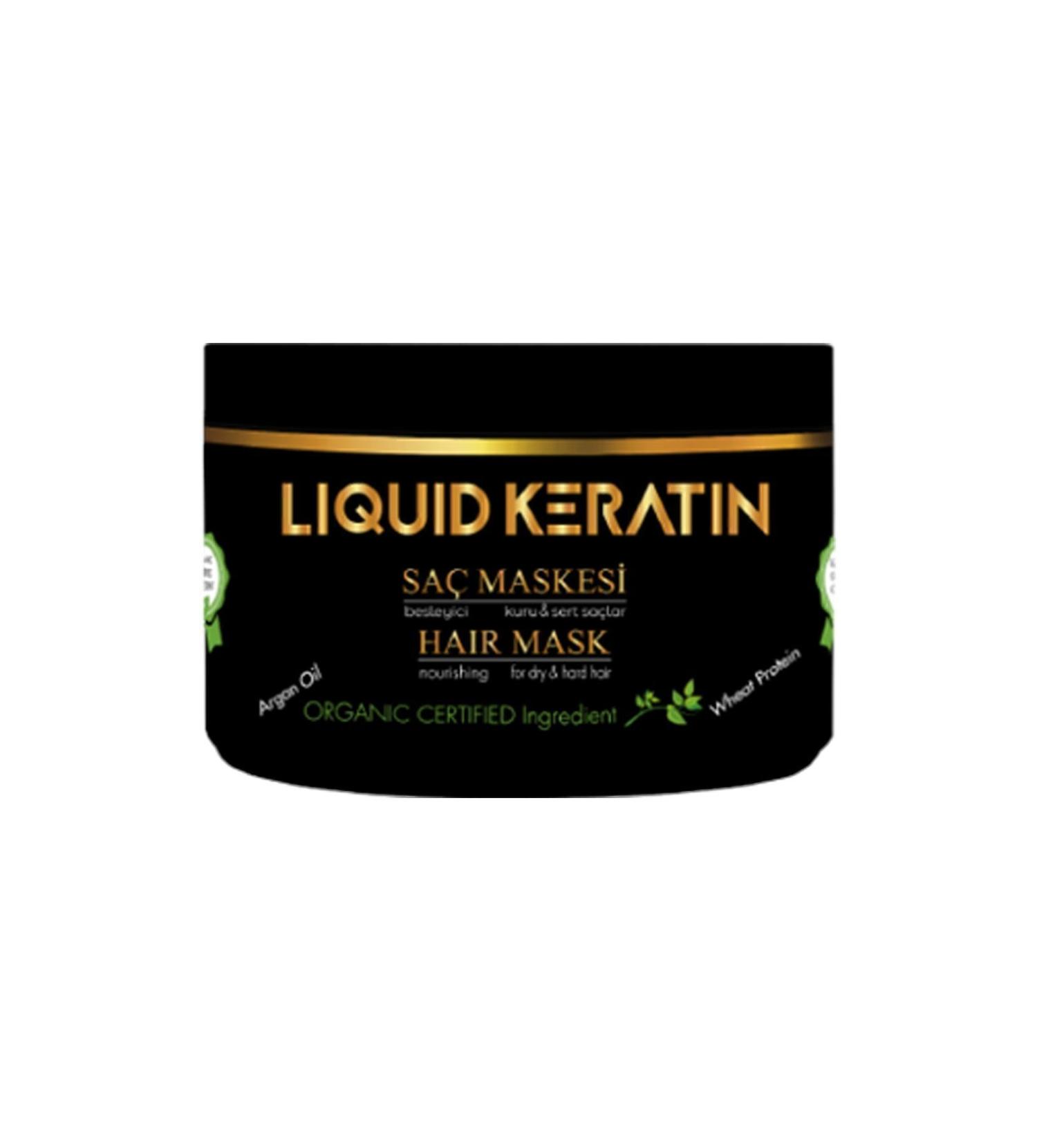 Liquid Keratin Keratin Hair Mask (250ML) Repair Care for Dry Dull Hard Damaged Burnt Broken Hair - Buy Online on GoSupps.com