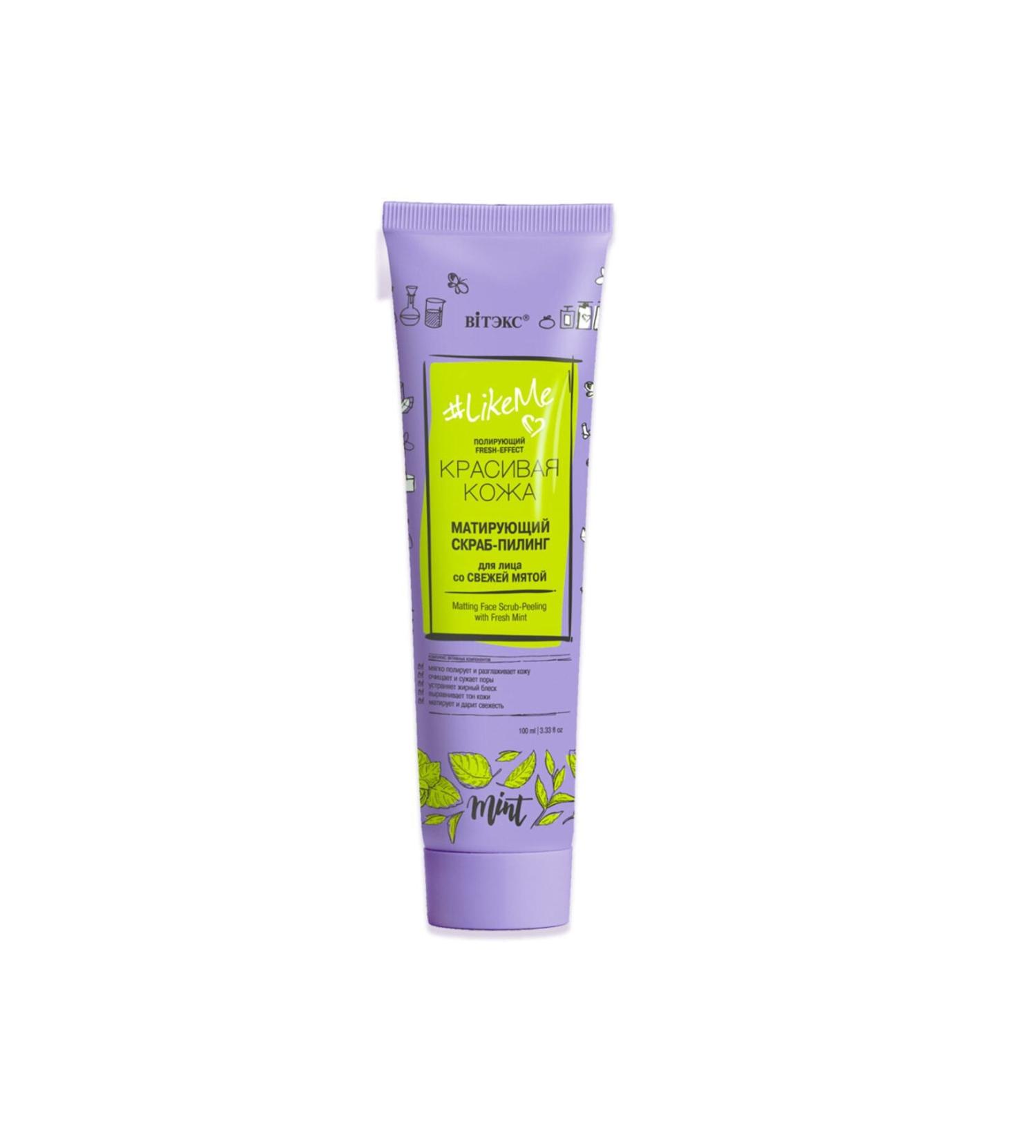 Vitex Cosmetics Vitex #likeme Fresh Mint Mattifying Face Peeling (100 ml)