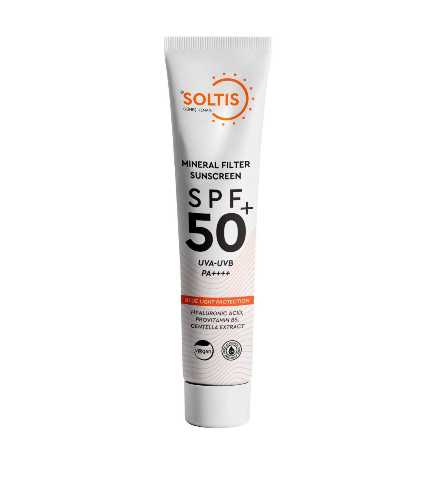 Soltis 0 Mineral Sunscreen Cream SPF 50+ Pa++++ 50 ml - Buy Online on GoSupps.com