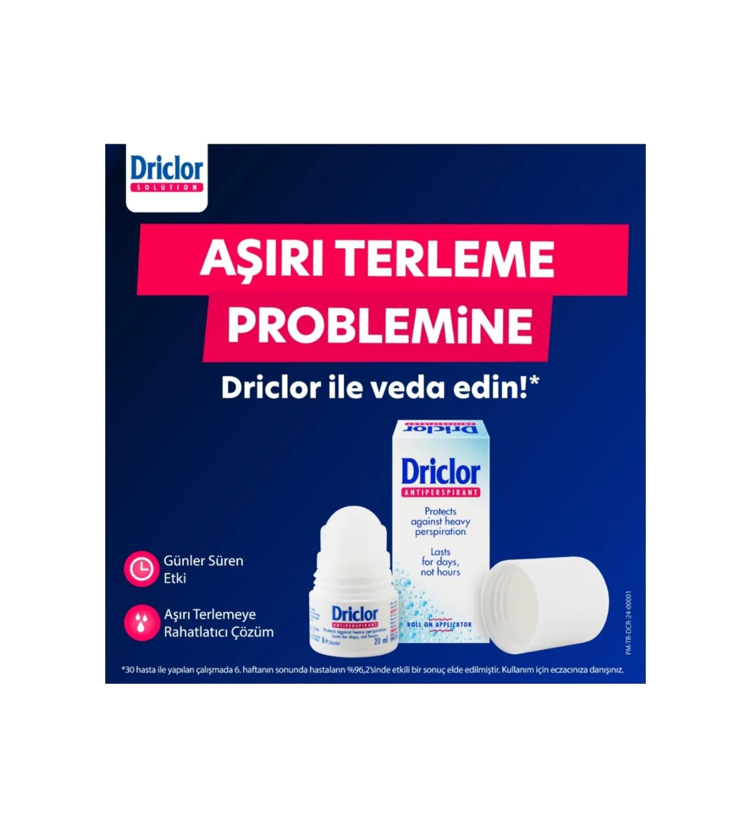 Driclor Antiperspirant Roll-on 20 ml - Buy Online on GoSupps.com