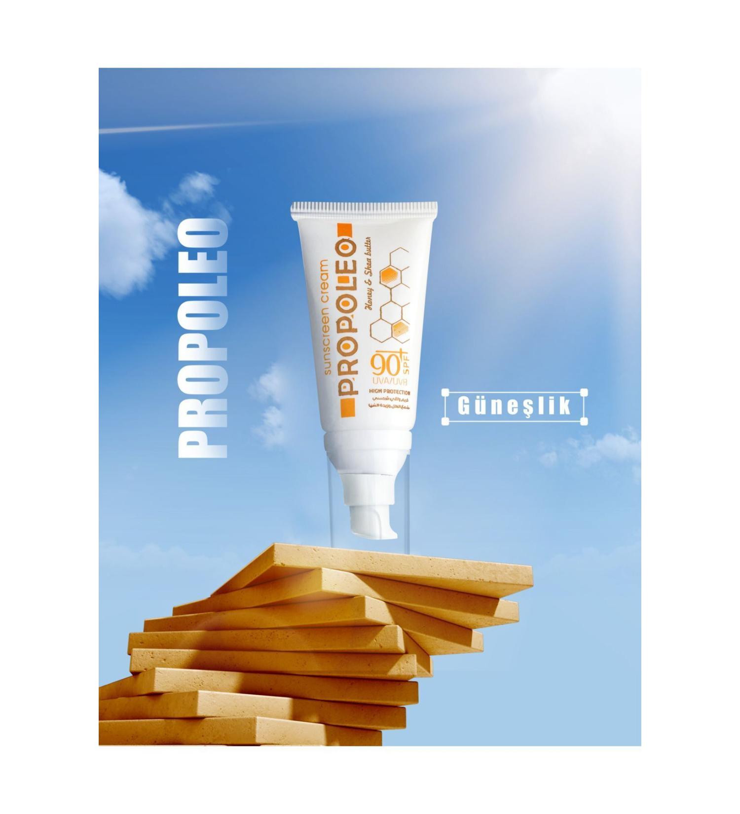 Beefarma Propoleo Honey Beeswax and Shiya Oil Extract High Protection Sun Cream 90 SPF 50ML - Buy Online on GoSupps.com