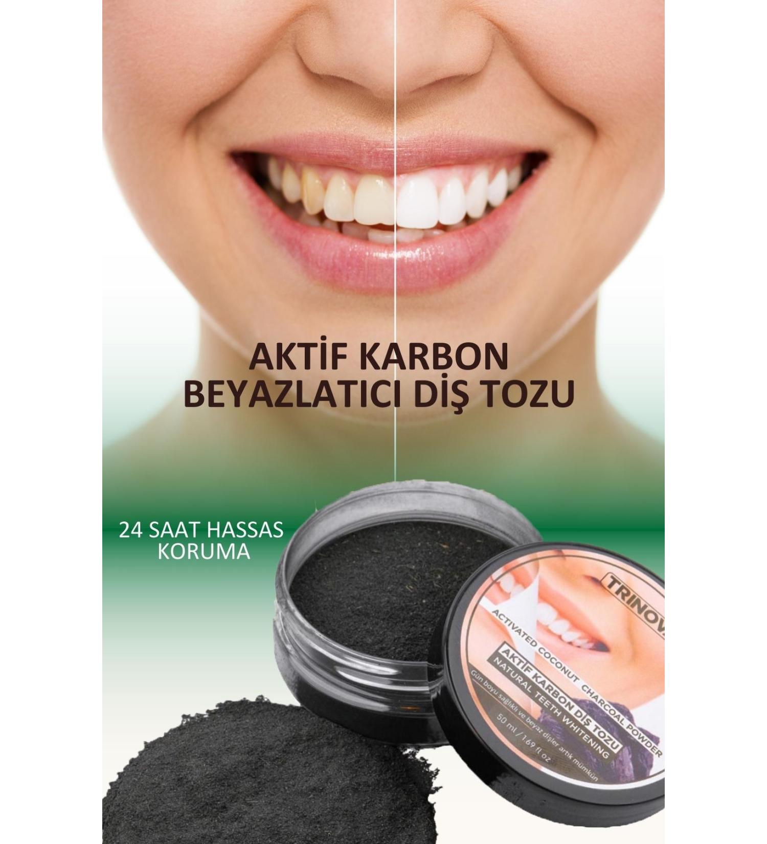 Trinova Teeth Whitening Powder Activated Carbon Teeth Cleaning Powder - Buy Online on GoSupps.com