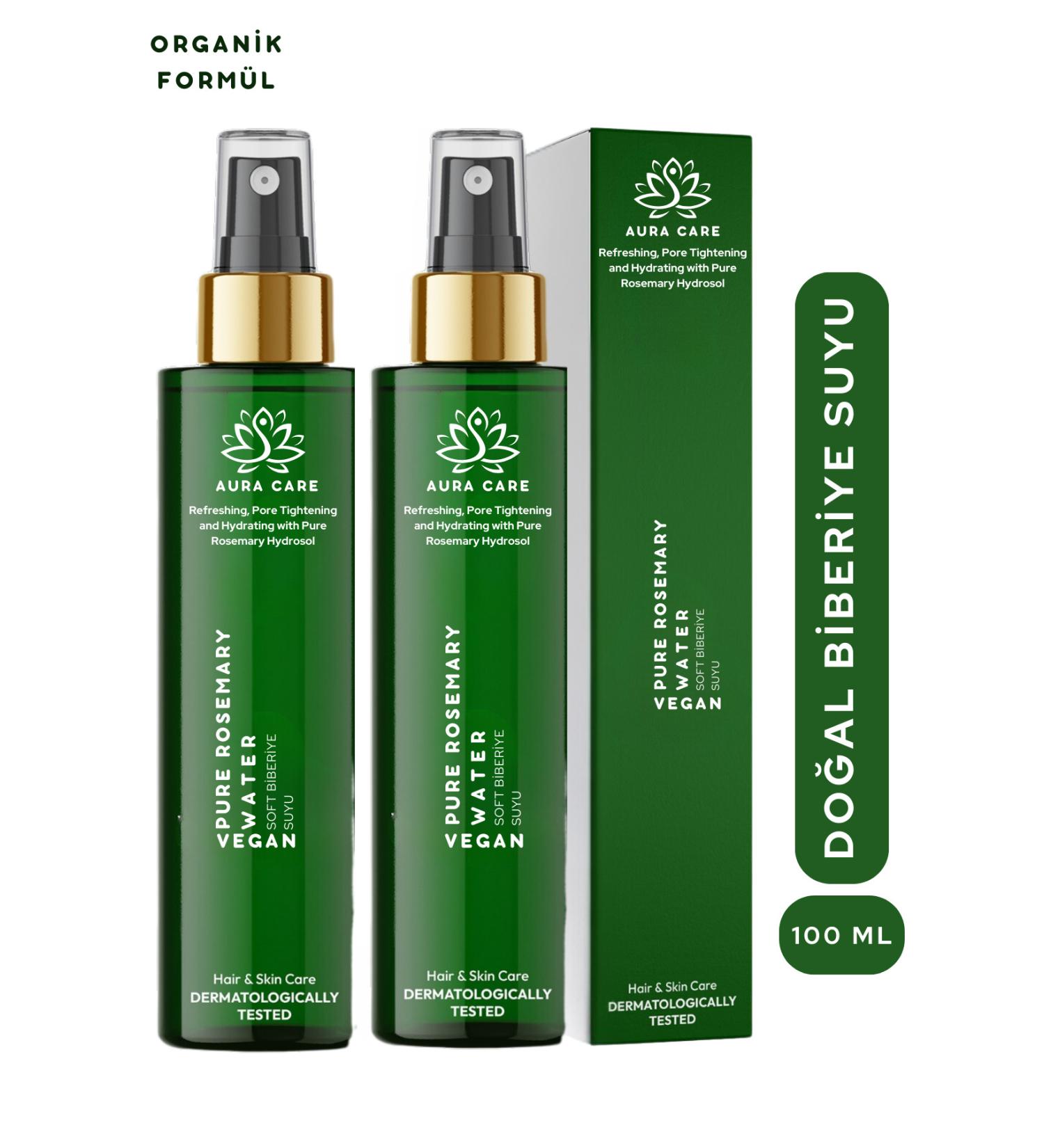 Aura Care 2 Rosemary Water Anti-Hair Loss and Fast Hair Growth Effective Natural Hair Tonic